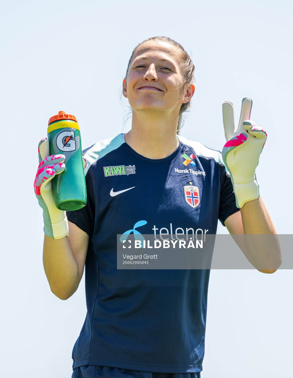 Goalkeeper Cecilie Fiskerstrand of the Norwegian women's
