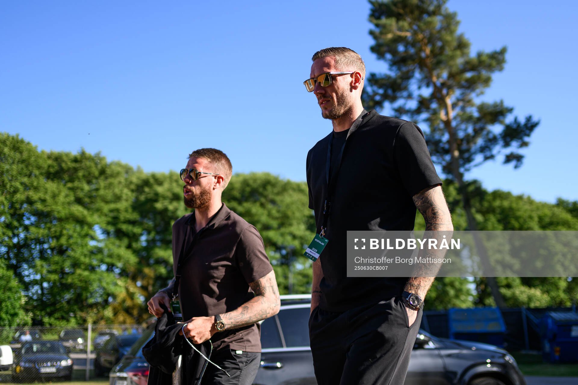 Malmö FFs Pontus Jansson och målvakt Robin Olsen