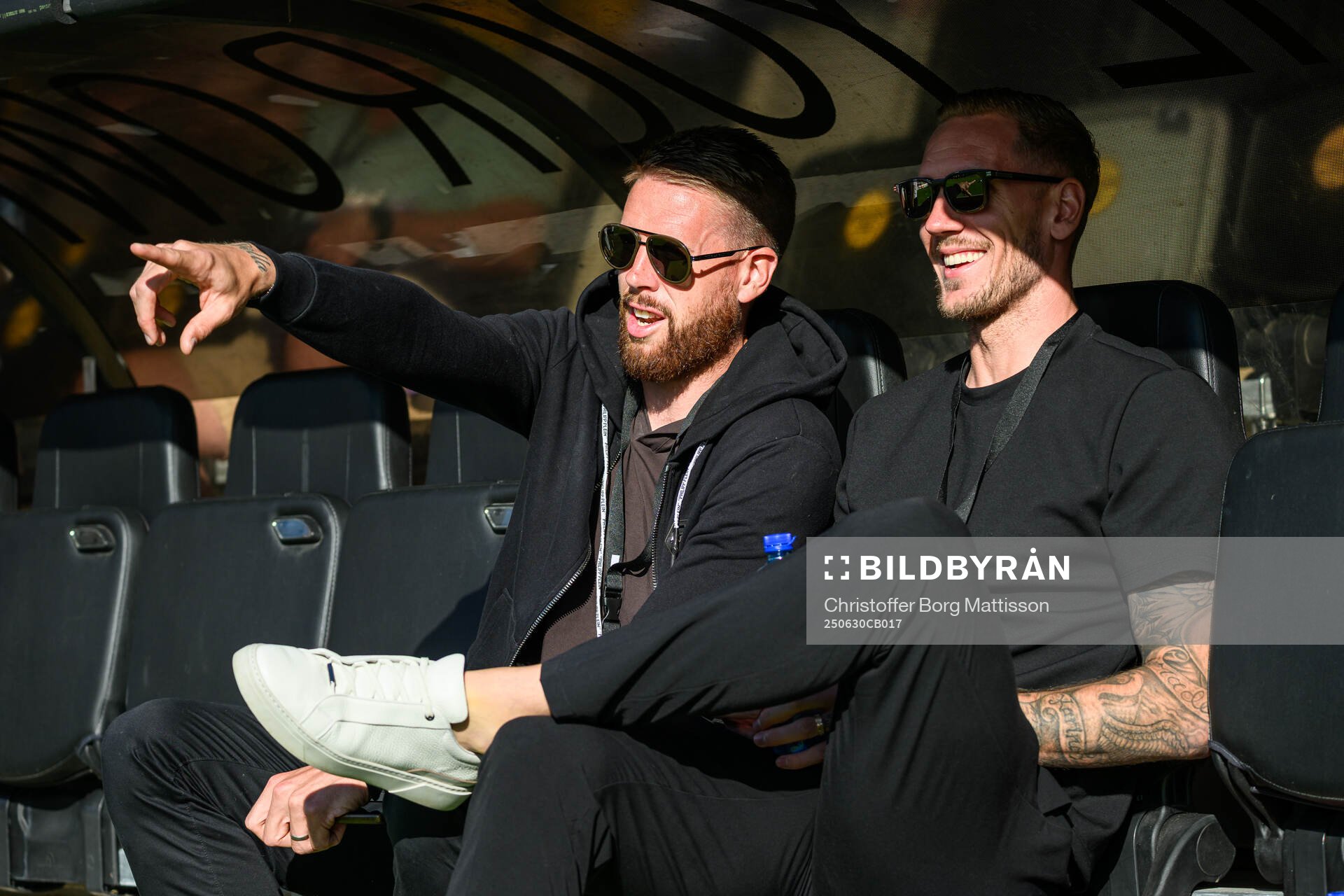 Malmö FFs Pontus Jansson och målvakt Robin Olsen