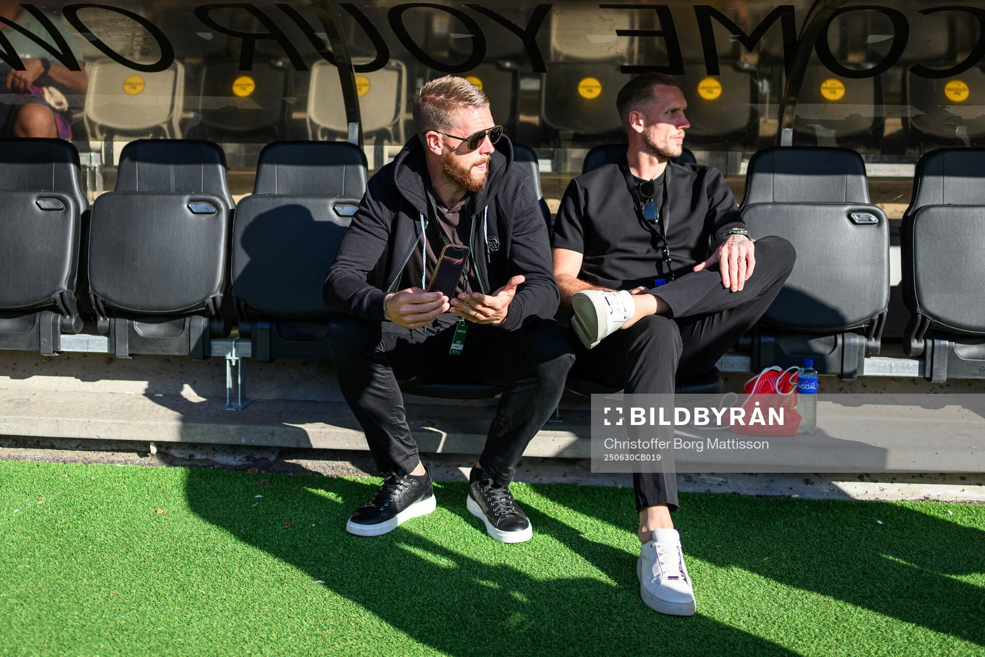 Malmö FFs Pontus Jansson och målvakt Robin Olsen