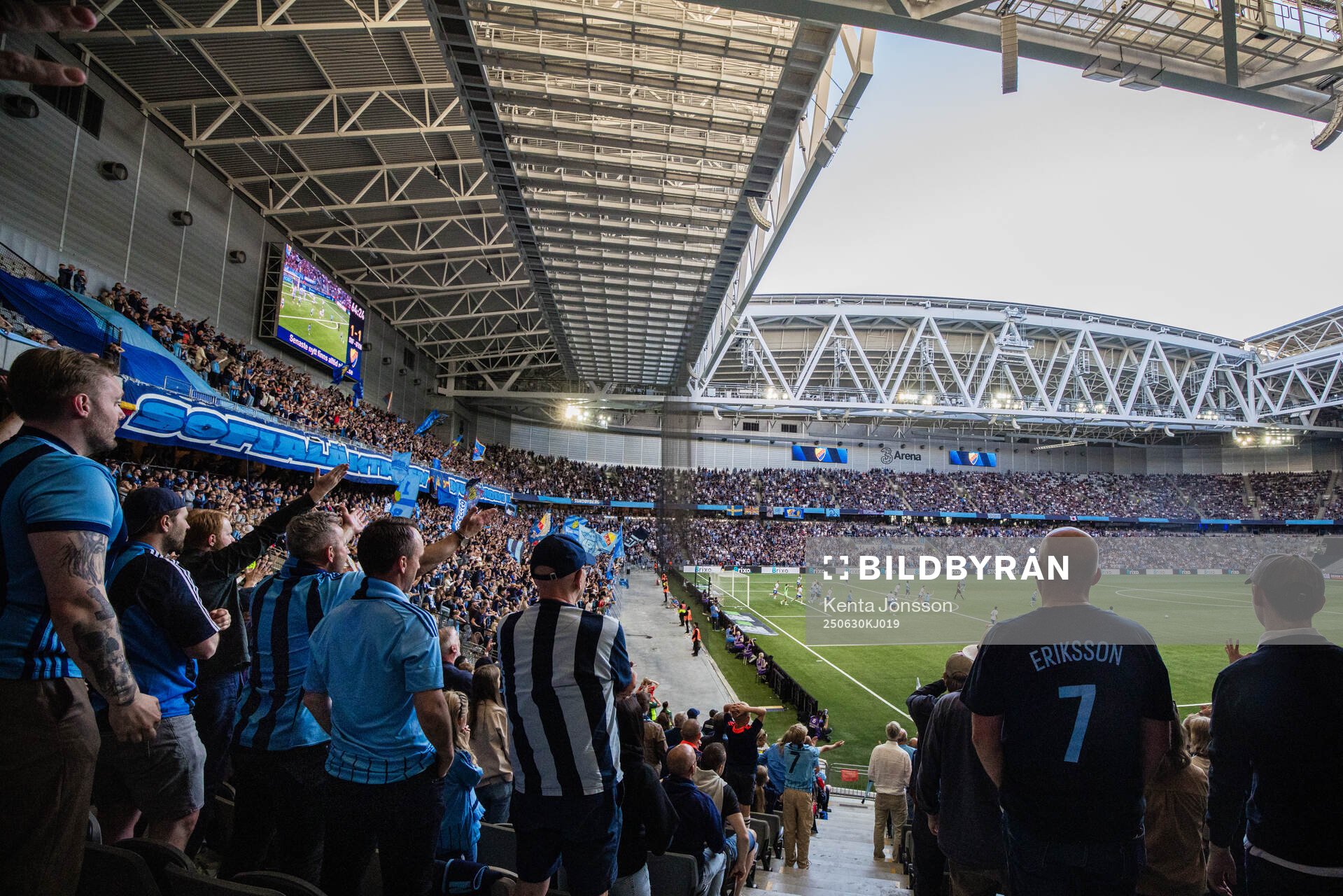 3Arena med Djurgårdens supportrar