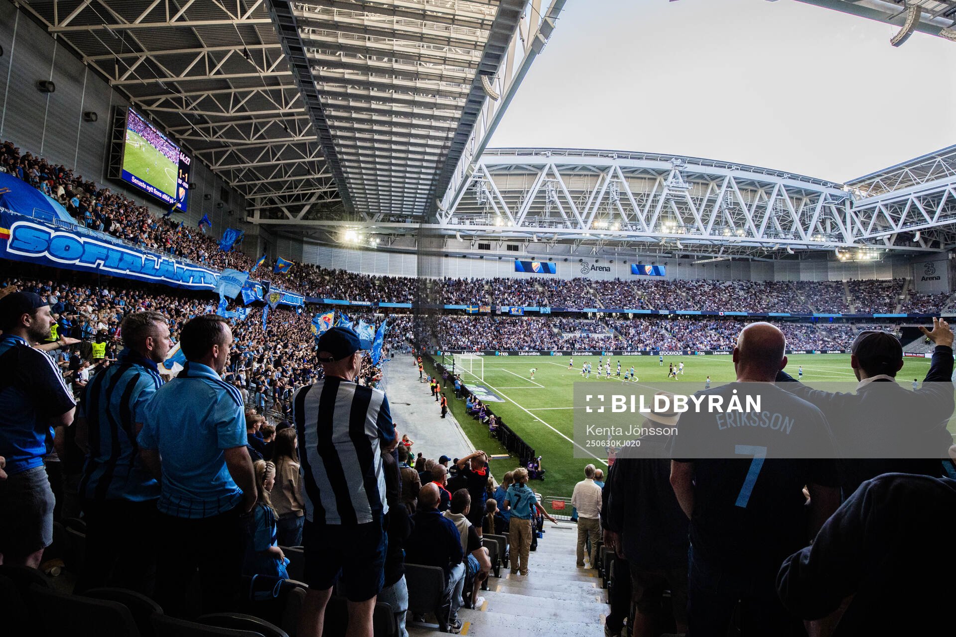 3Arena med Djurgårdens supportrar