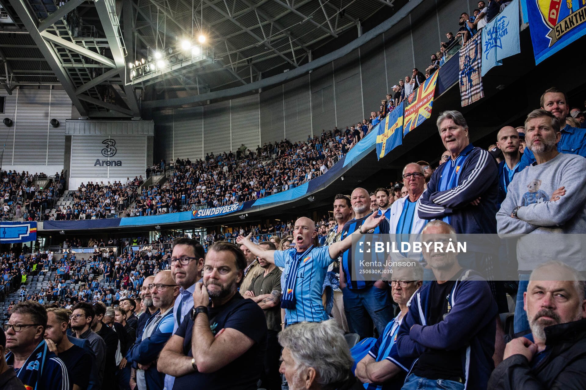 3Arena med Djurgårdens supportrar