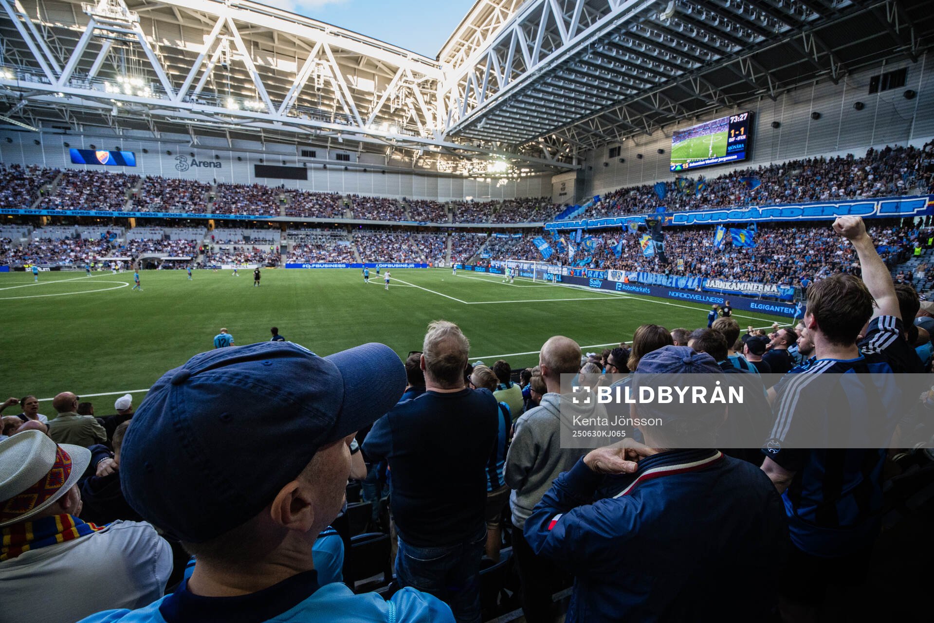 3Arena med Djurgårdens supportrar