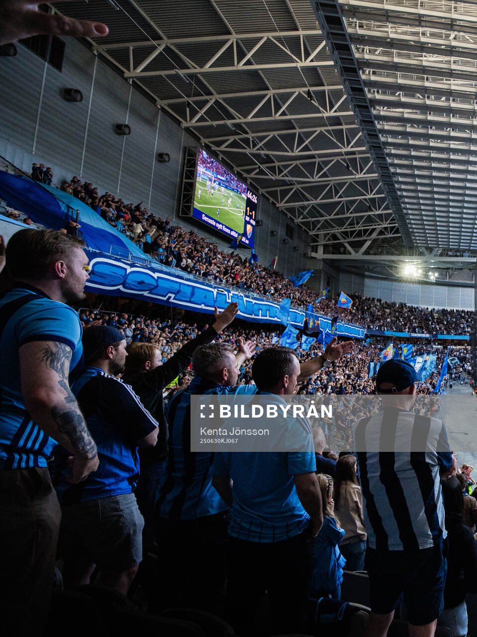 3Arena med Djurgårdens supportrar