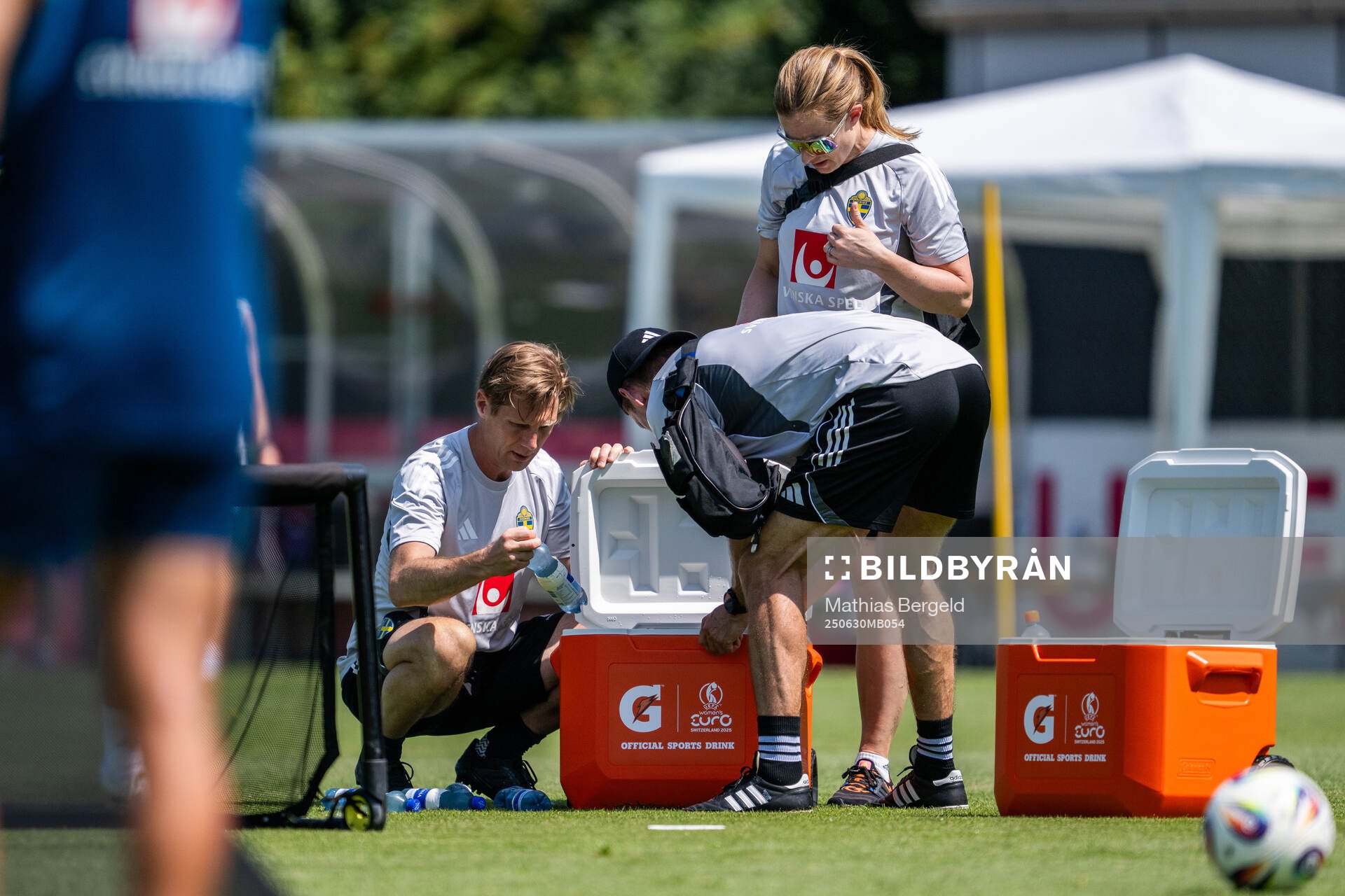 Sports psychologist Rasmus Liljeblad and physiotherapist
