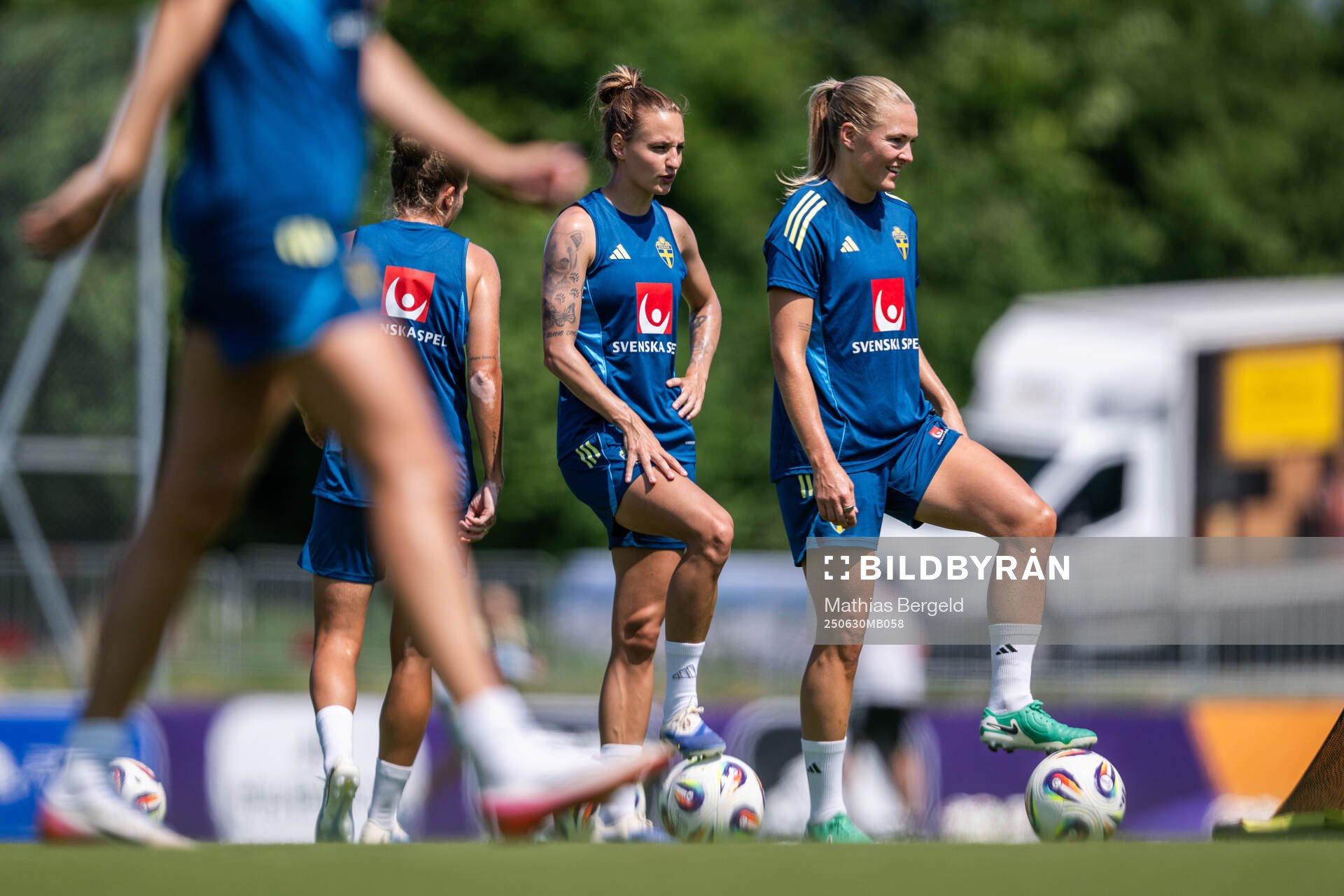 Nathalie Björn and Magdalena Eriksson of the Swedish