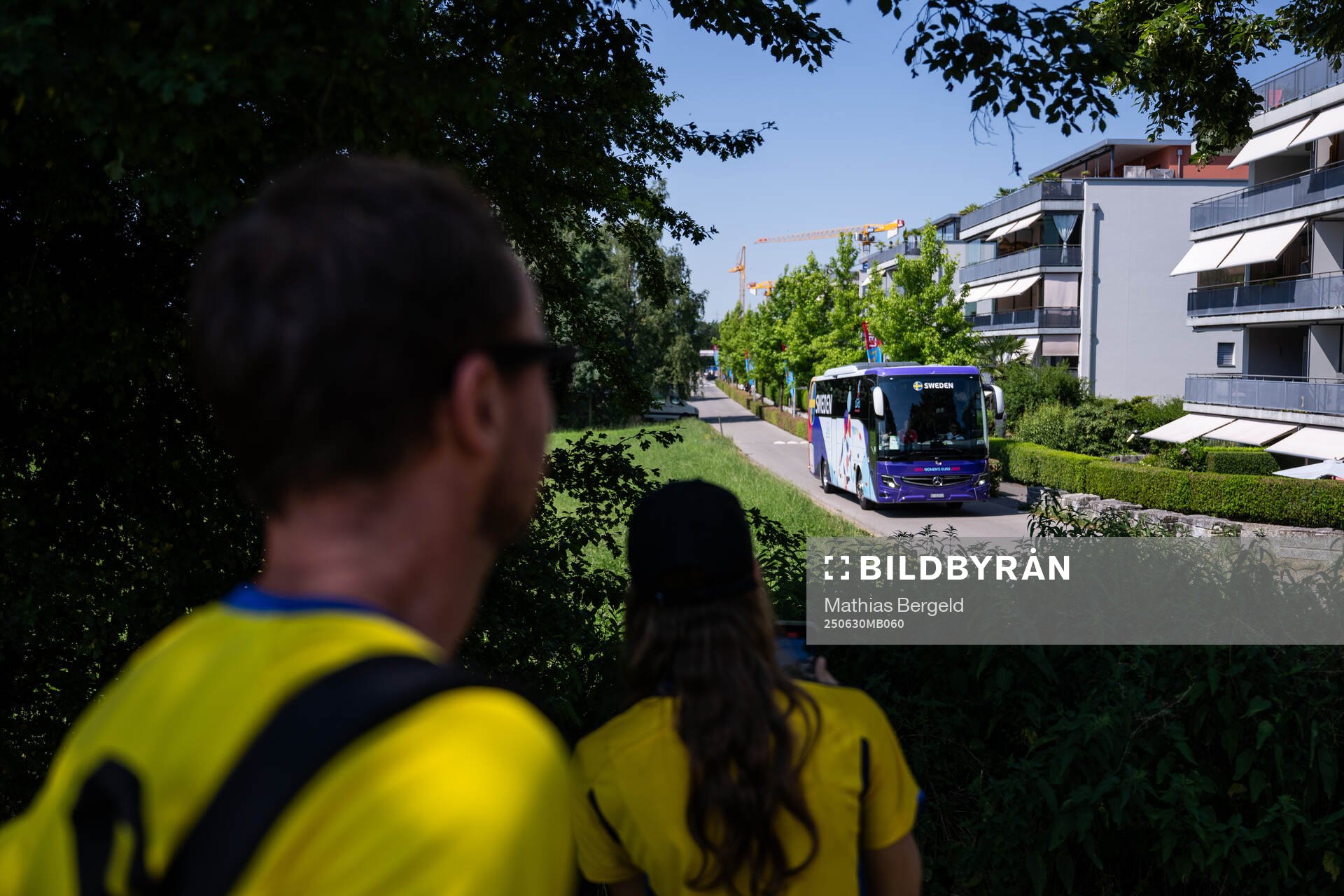 The bus of the Swedish women's national football team