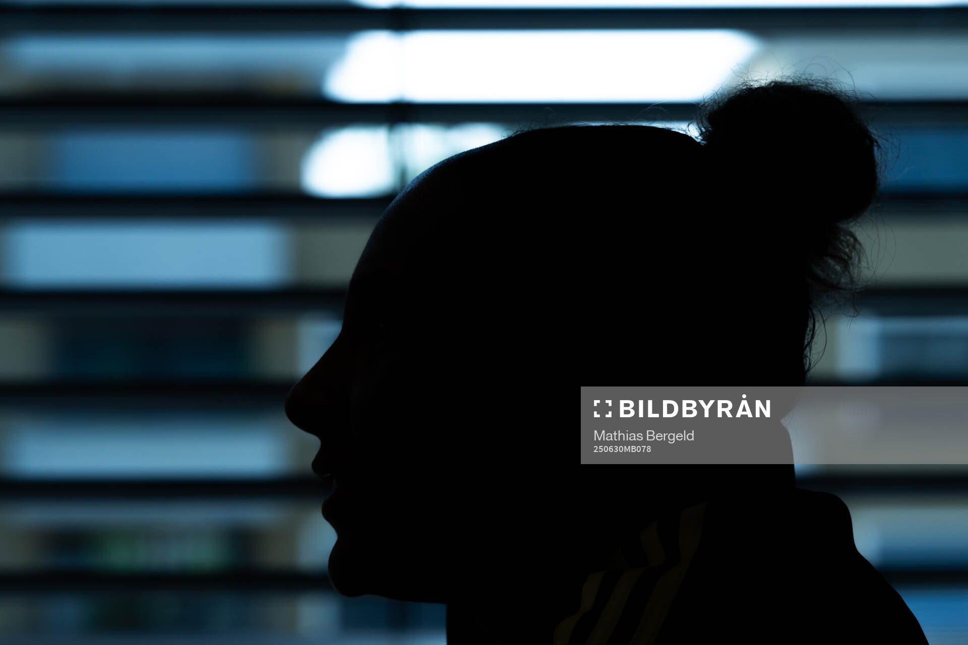 Silhouette of Madelen Janogy of the Swedish women's