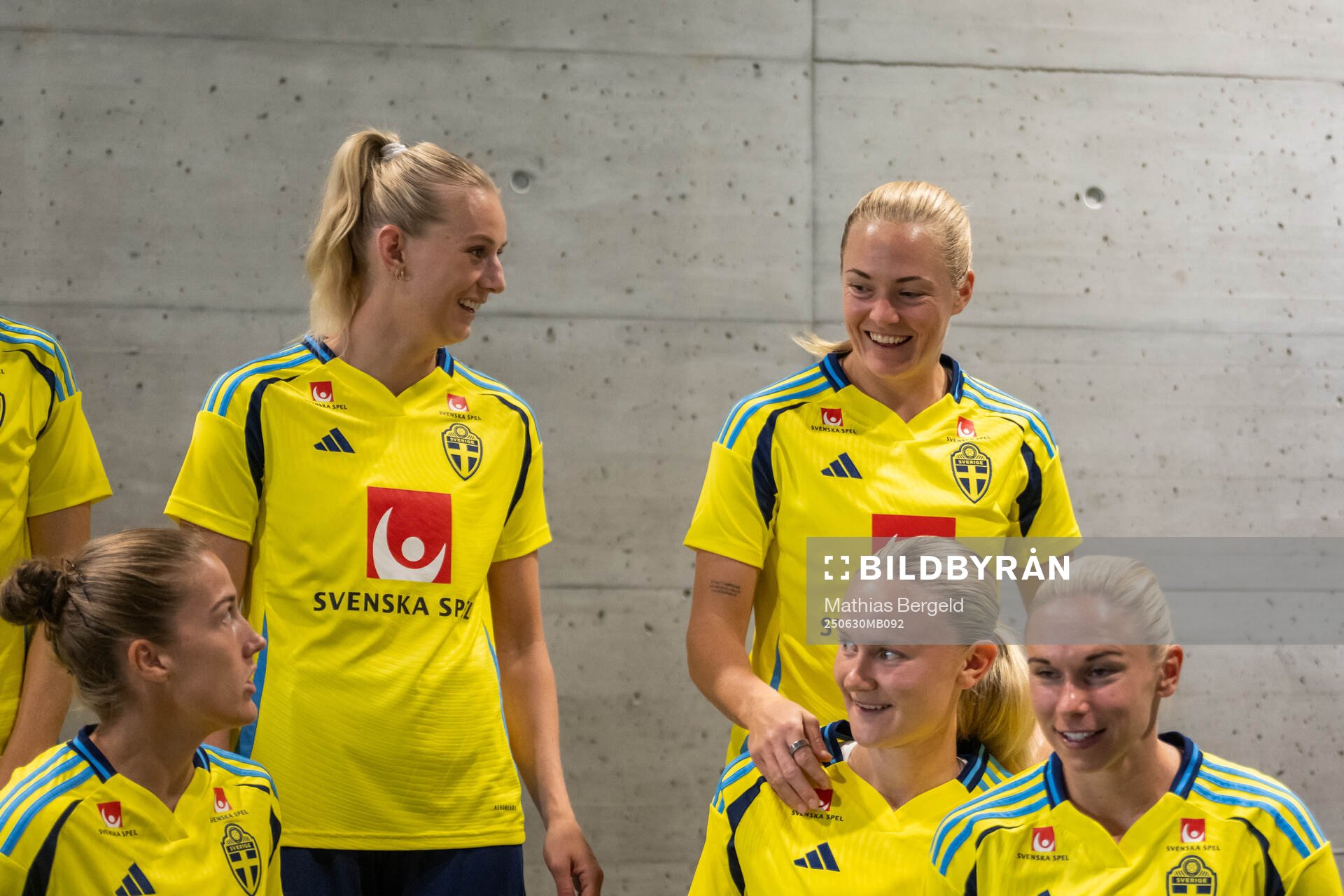 Stina Blackstenius, Magdalena Eriksson, Matilda Vinberg and
