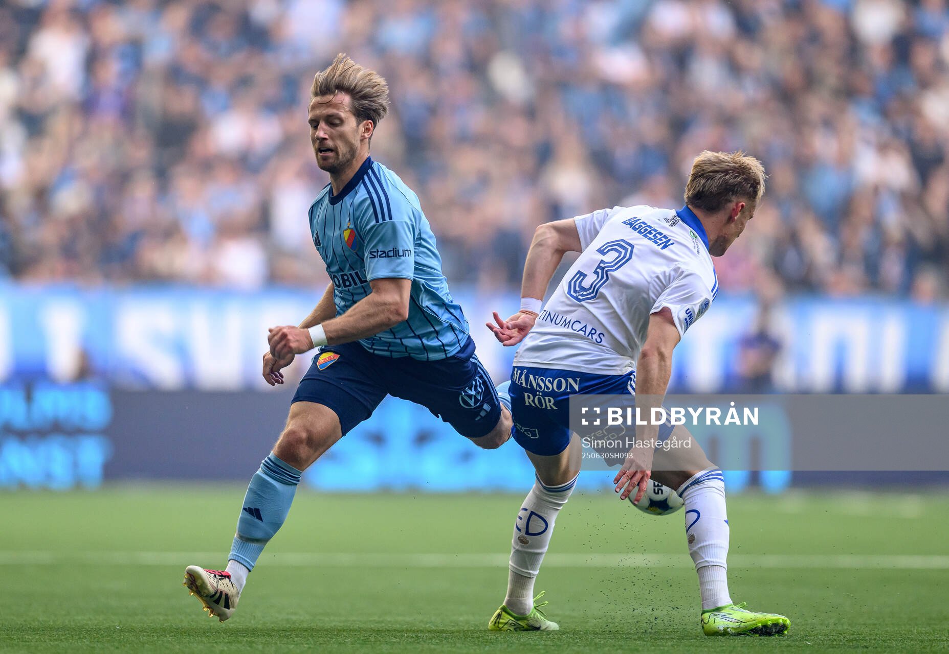 Djurgårdens Daniel Stensson och IFK Norrköpings Marcus