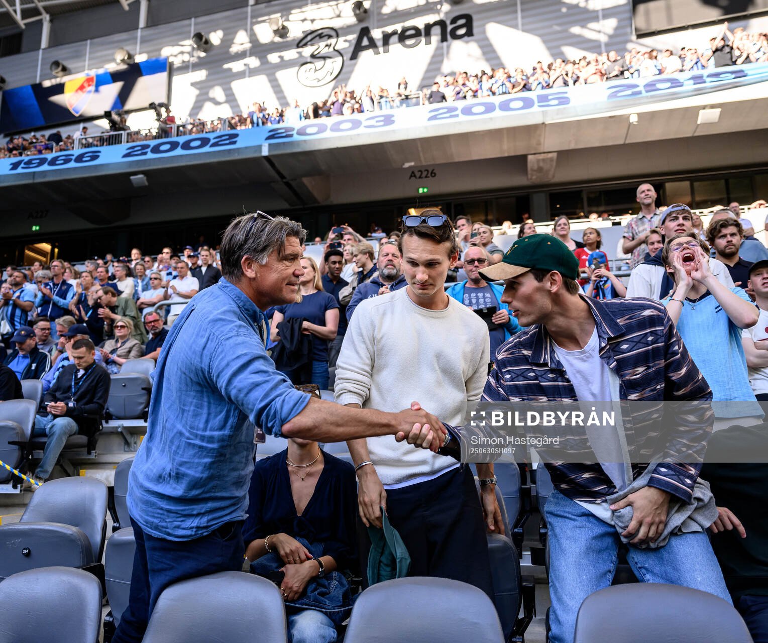 Djurgårdens sportchef Bosse Andersson och Hjalmar Ekdal