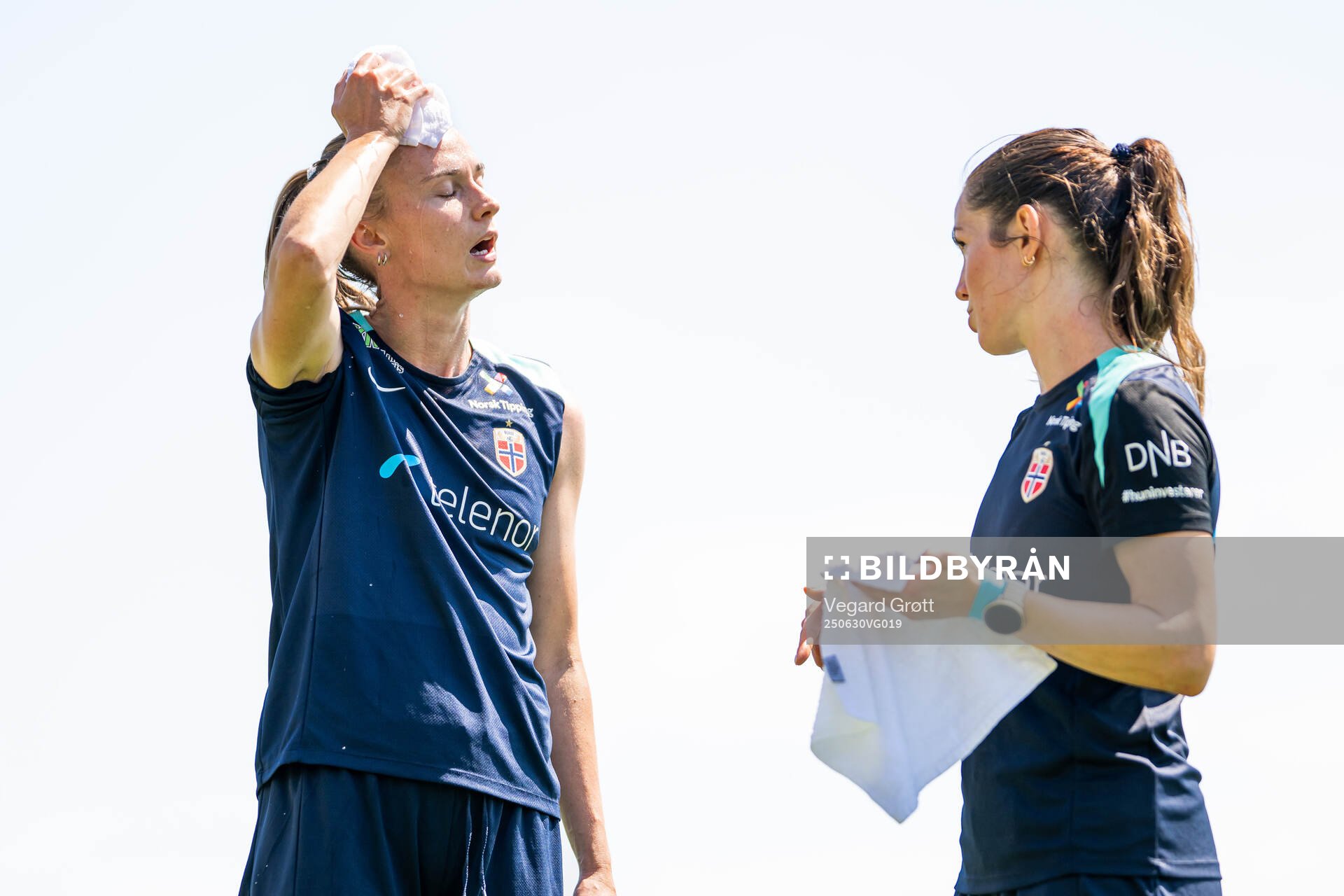 Caroline Graham Hansen and Tuva Hansen of the Norwegian