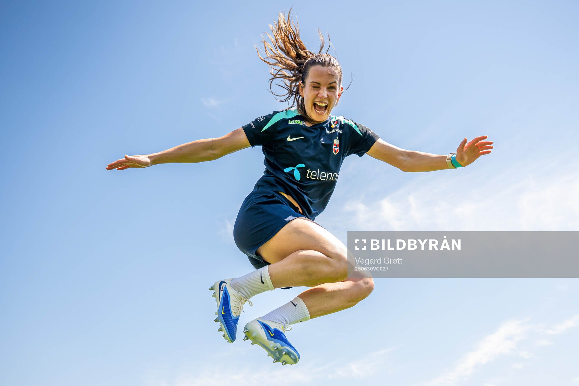 Tuva Hansen of the Norwegian women's national football team