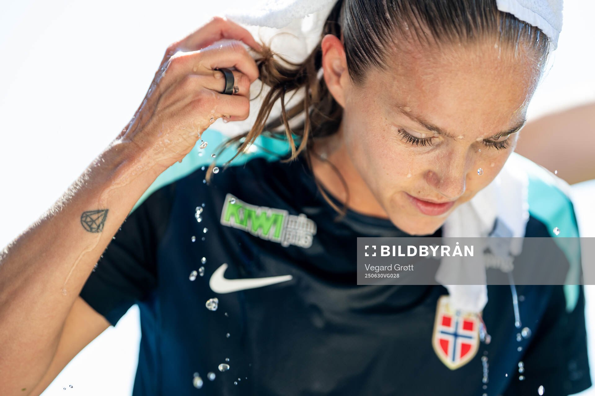 Guro Reiten of the Norwegian women's national football team