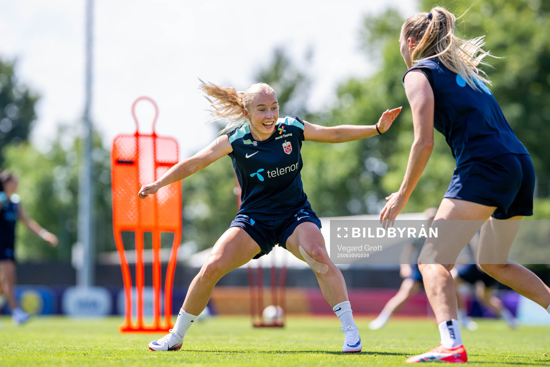 Thea Bjelde of the Norwegian women's national football team