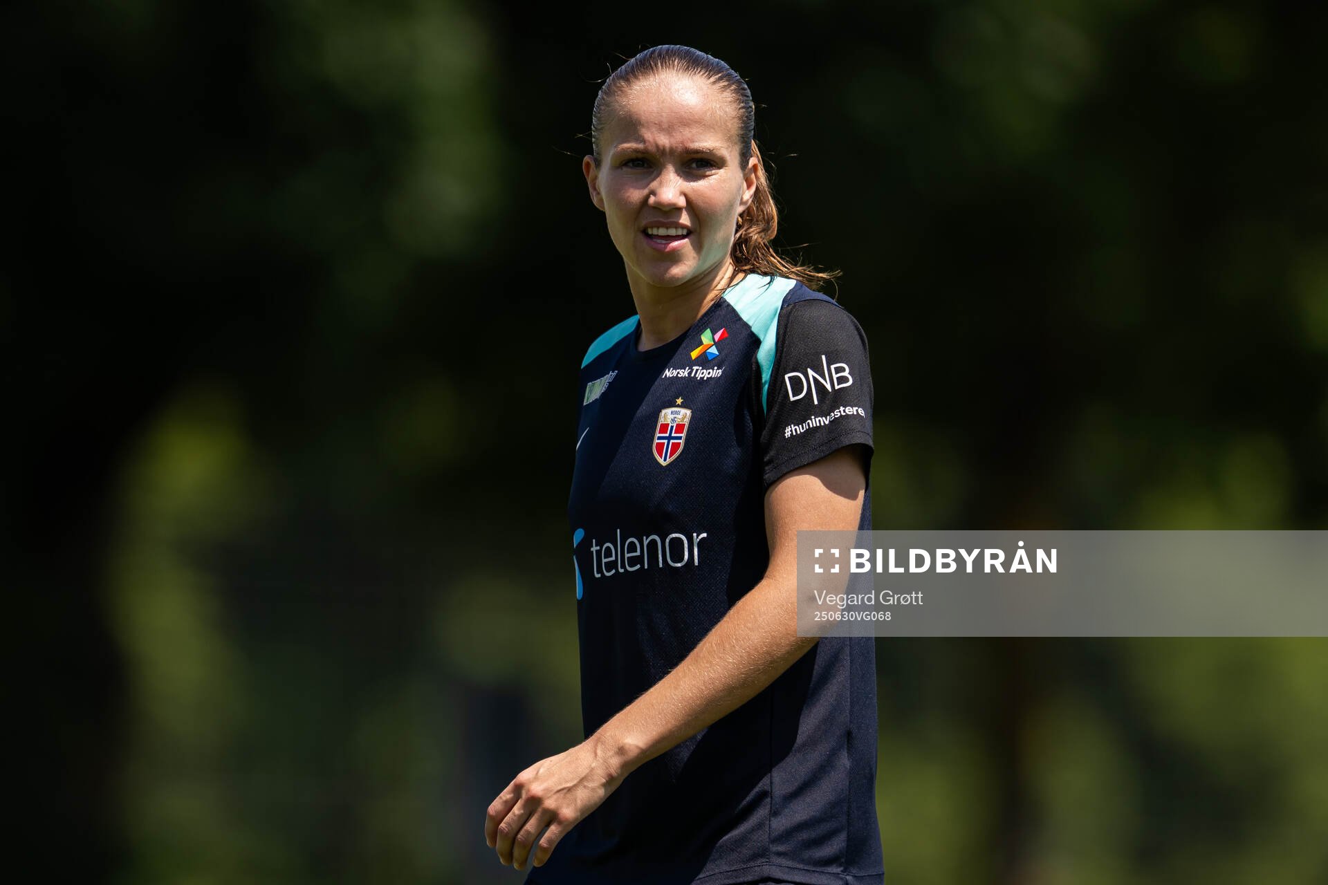 Guro Reiten of the Norwegian women's national football team