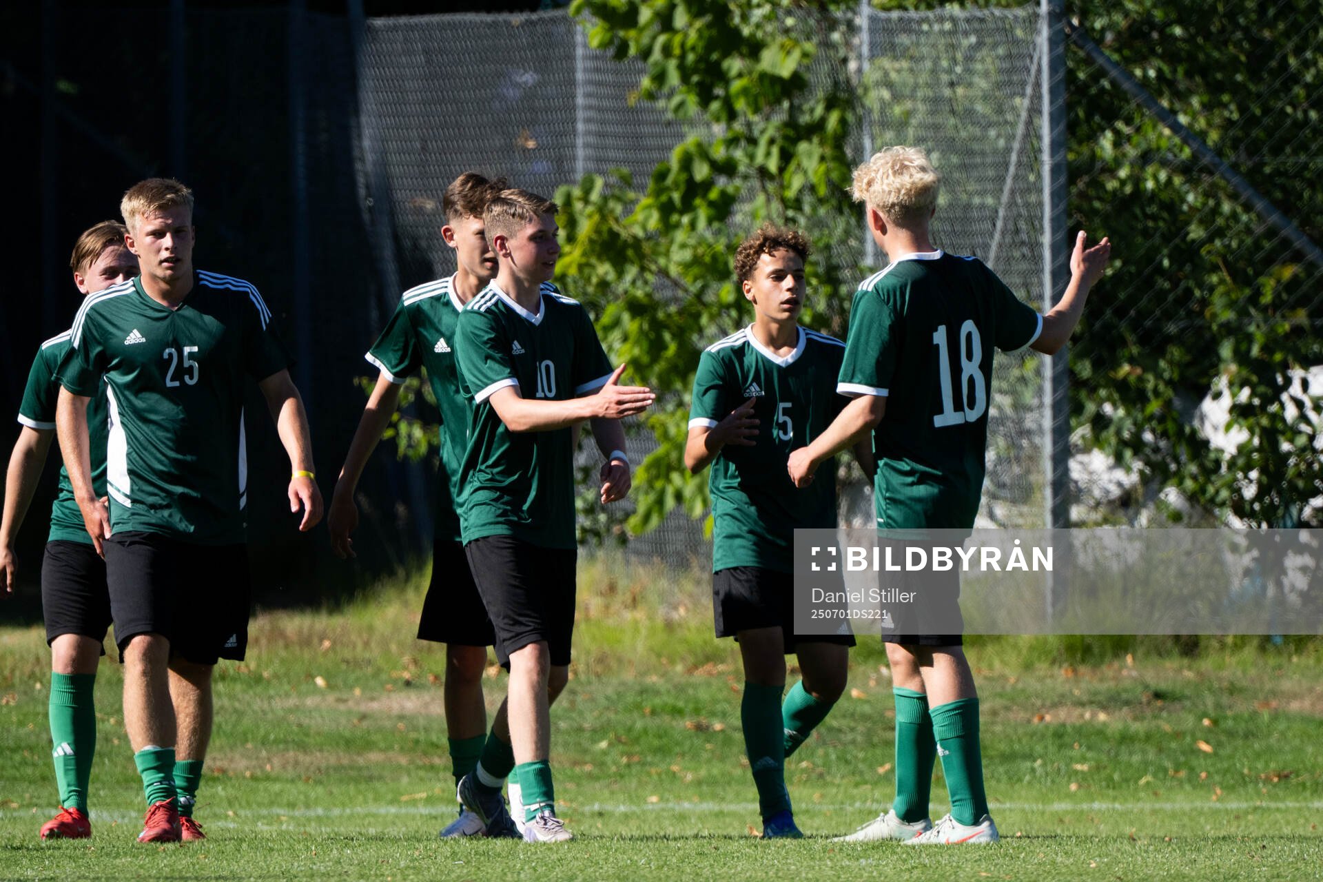William Andersson, Nicolas Bilan och Maarrouf Abdou jublar