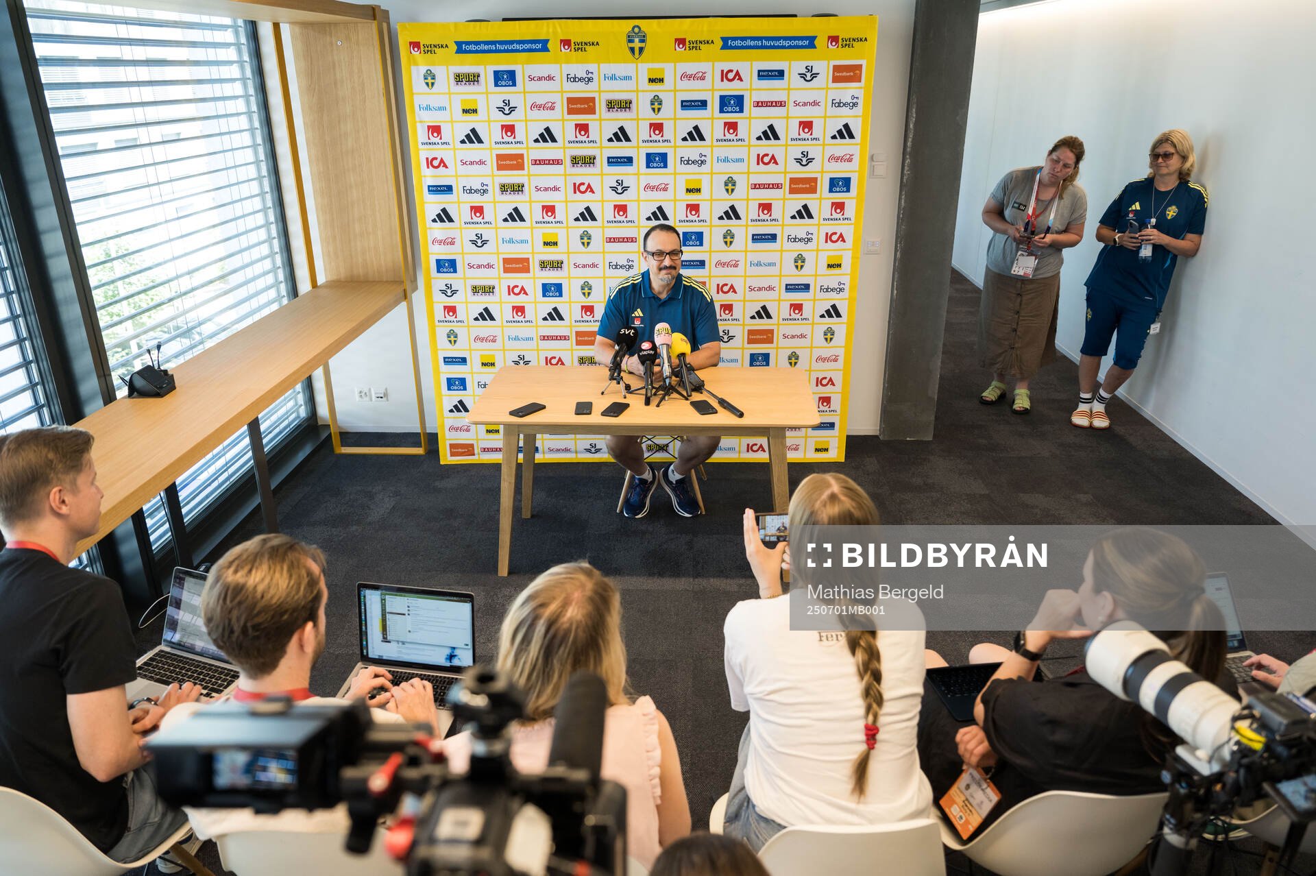 Doctor Houman Ebrahim at a press event