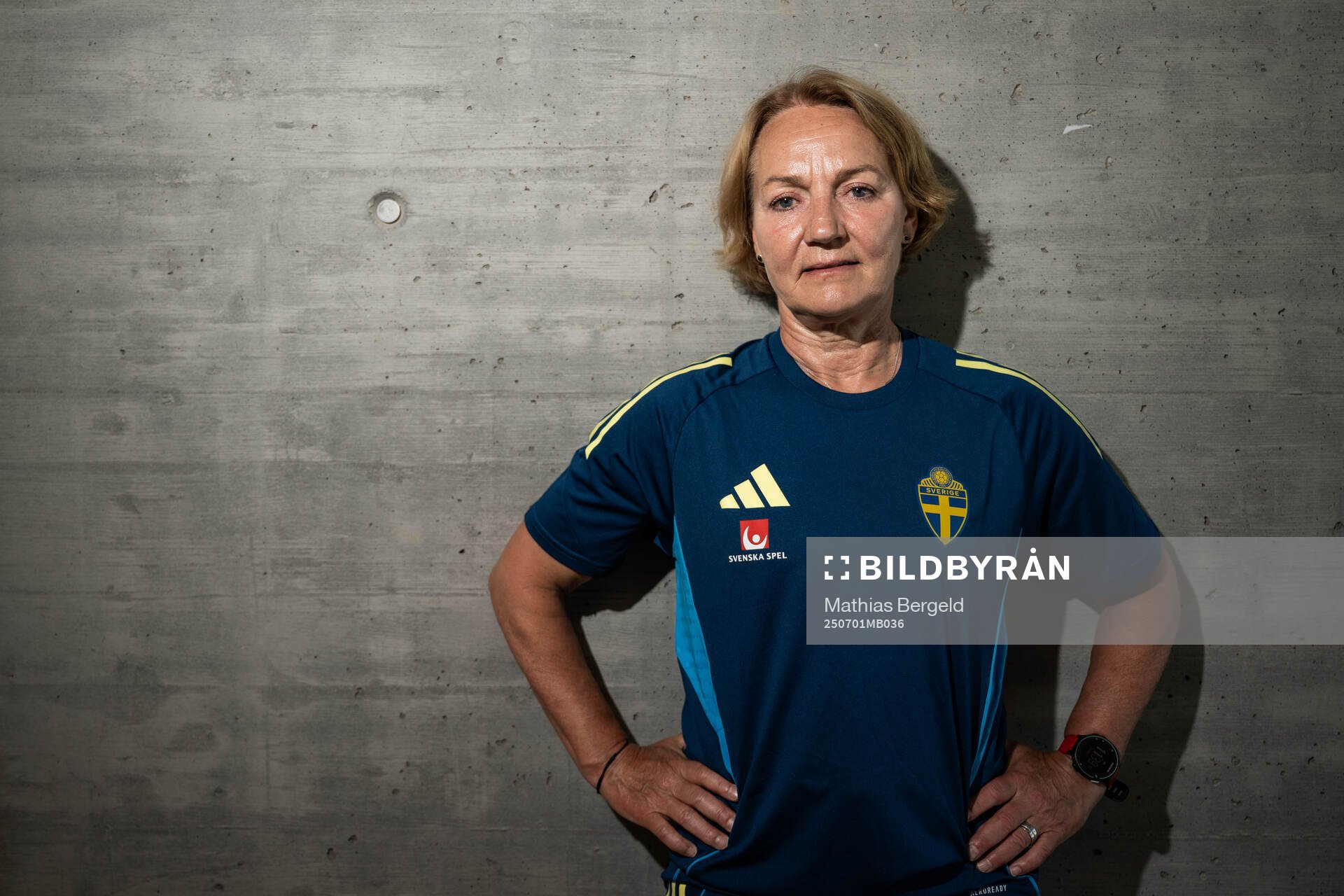 Physiotherapist Annika Näsmark of the Swedish women’s