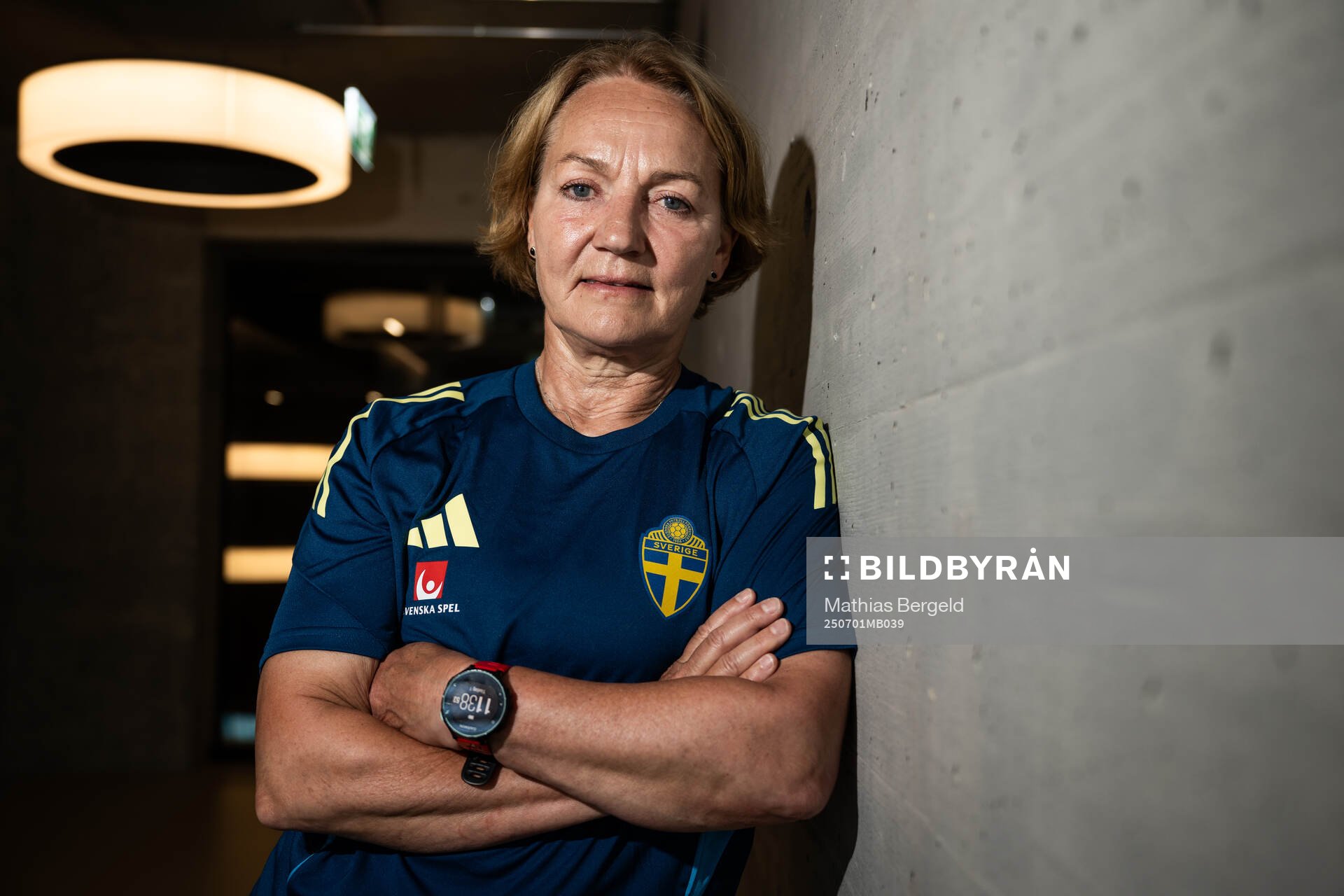 Physiotherapist Annika Näsmark of the Swedish women’s