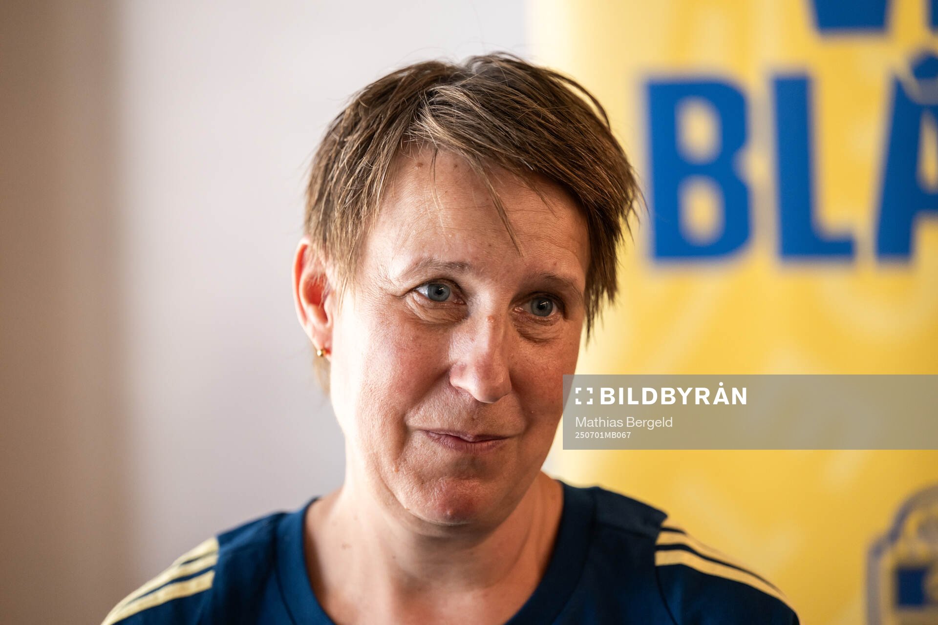 Equipment manager Jessica Karlsson of the Swedish women’s