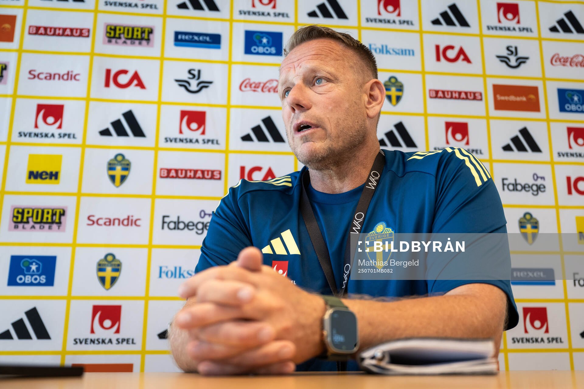 Head of security Stefan Dejemyr of the Swedish women’s