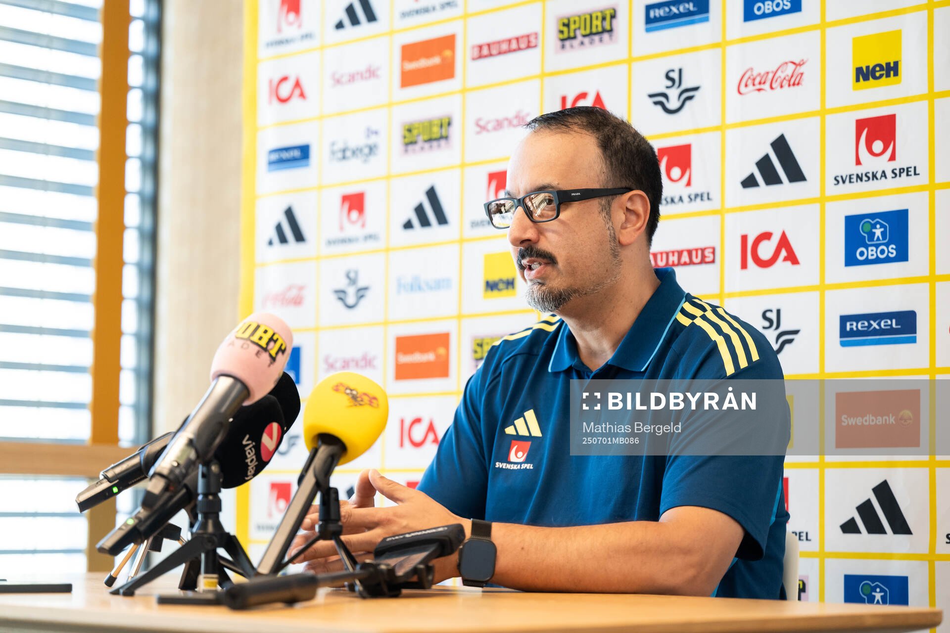 Medical doctor Houman Ebrahim of the Swedish women’s
