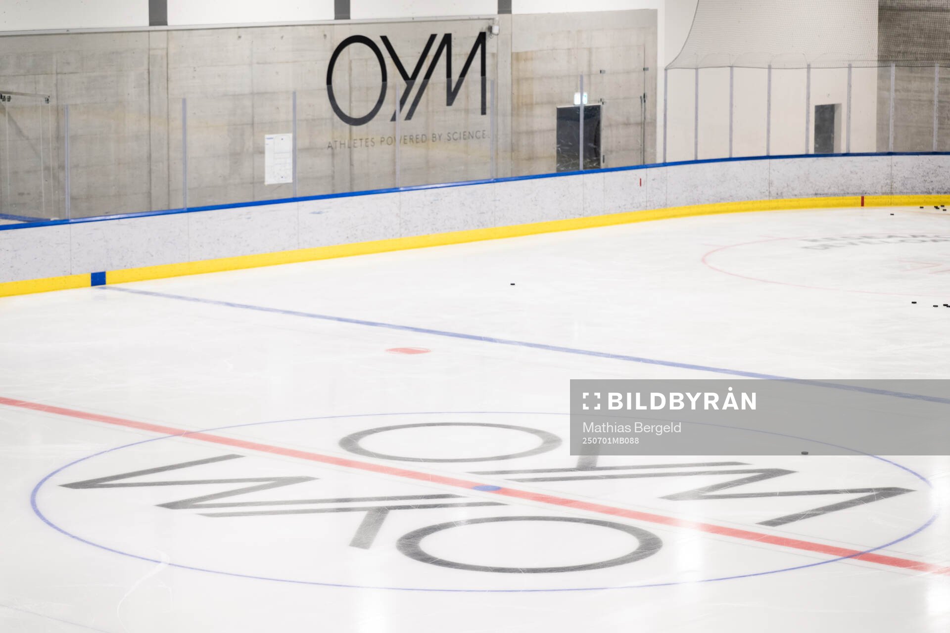 An ice rink seen at a walk around at OYM the base camp of
