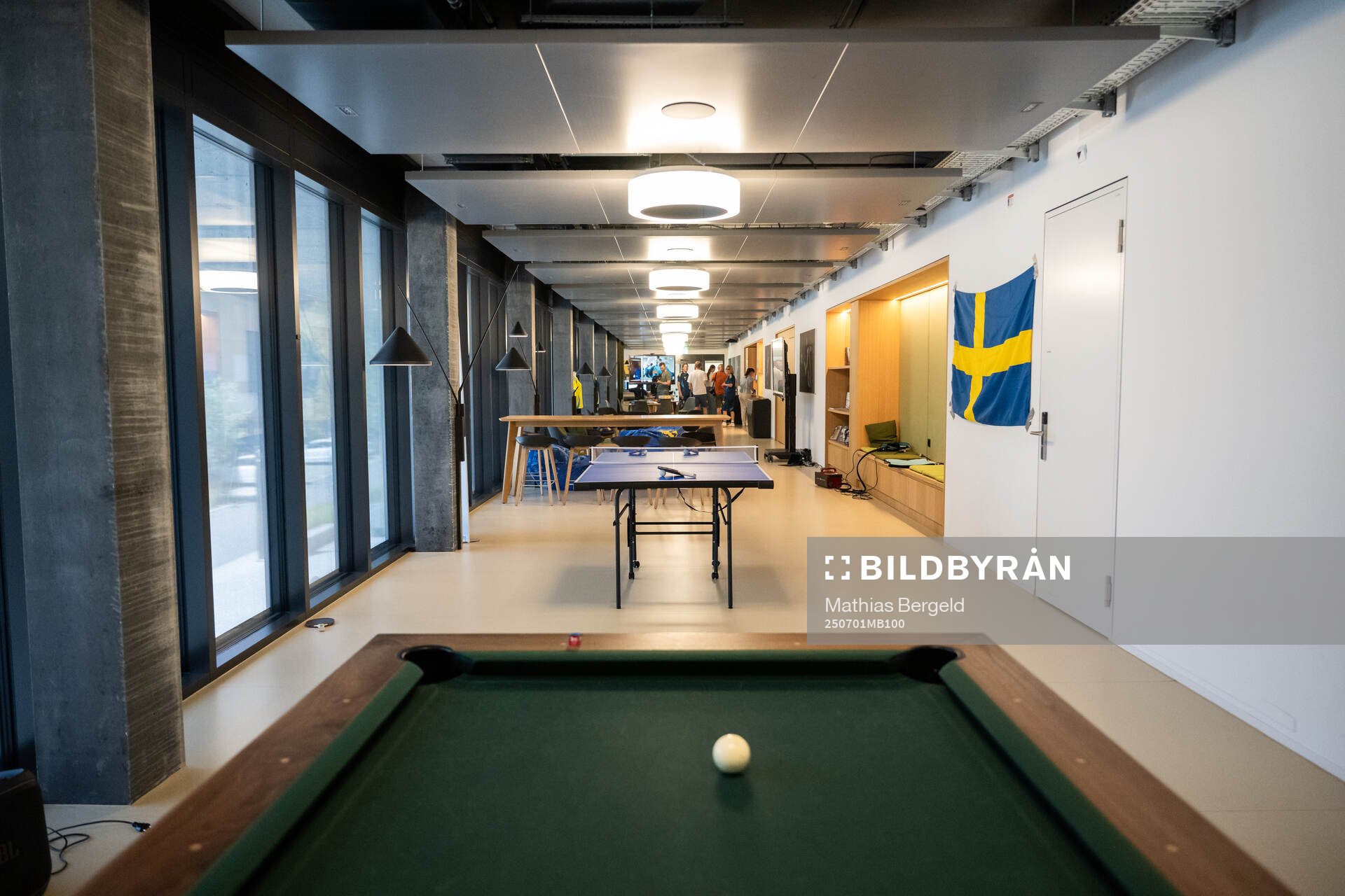 The players lounge seen at a walk around at OYM the base