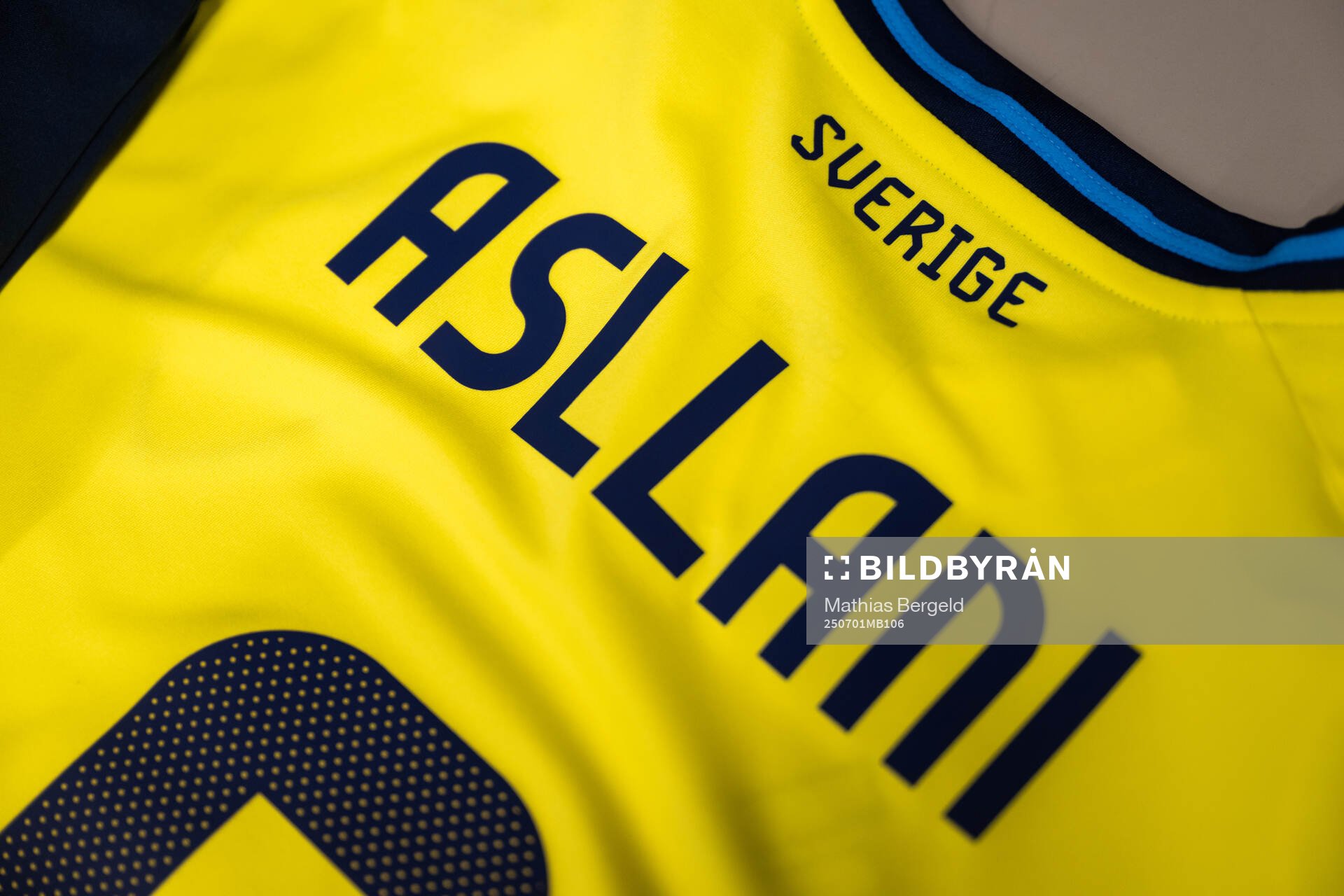 Kosovare Asllani’s match shirt seen at a walk around at