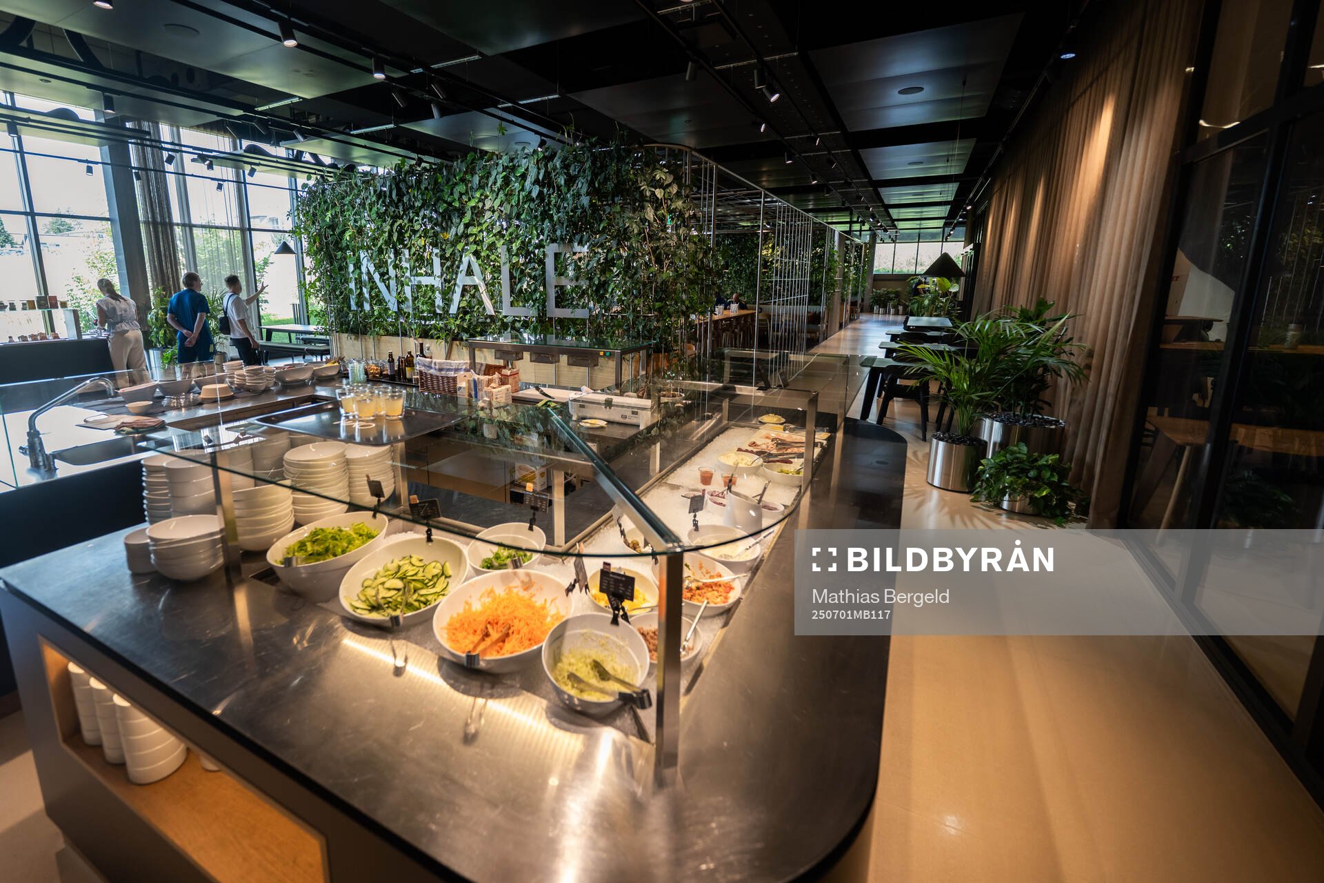 The restaurant is seen at a walk around at OYM the base