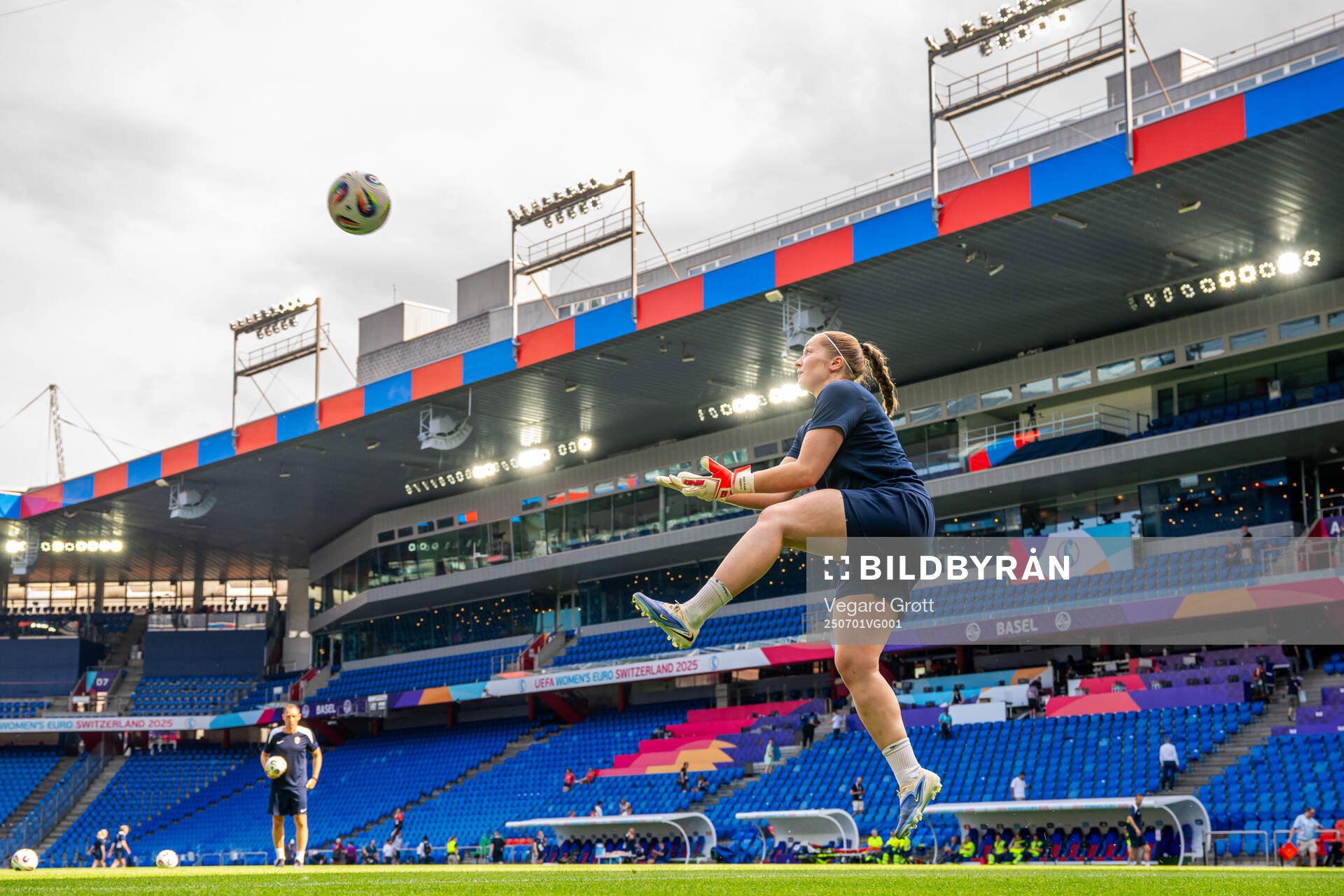 Goalkeeper Aurora Mikalsen of the Norwegian women's
