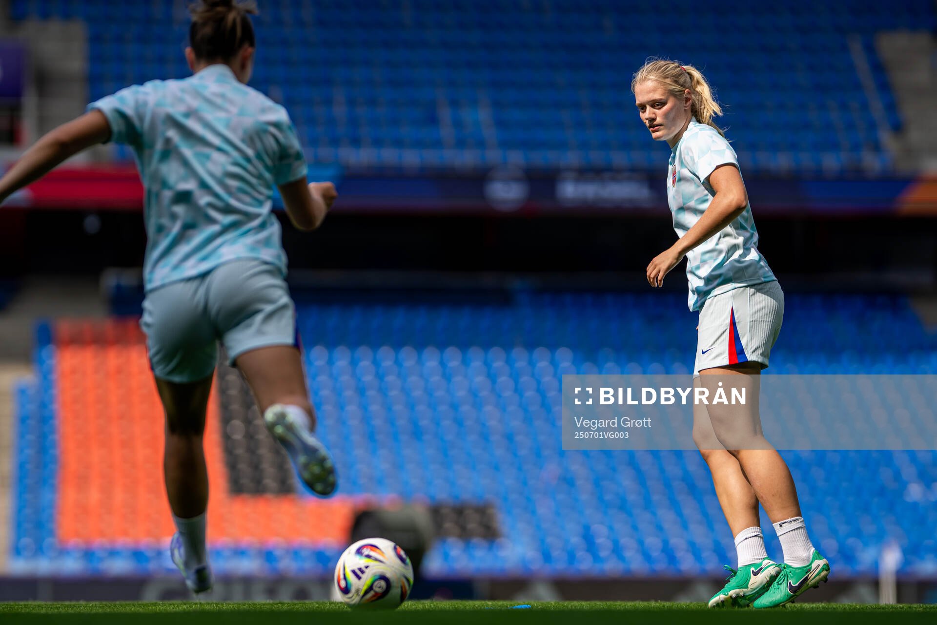 Mathilde Harviken of the Norwegian women's national