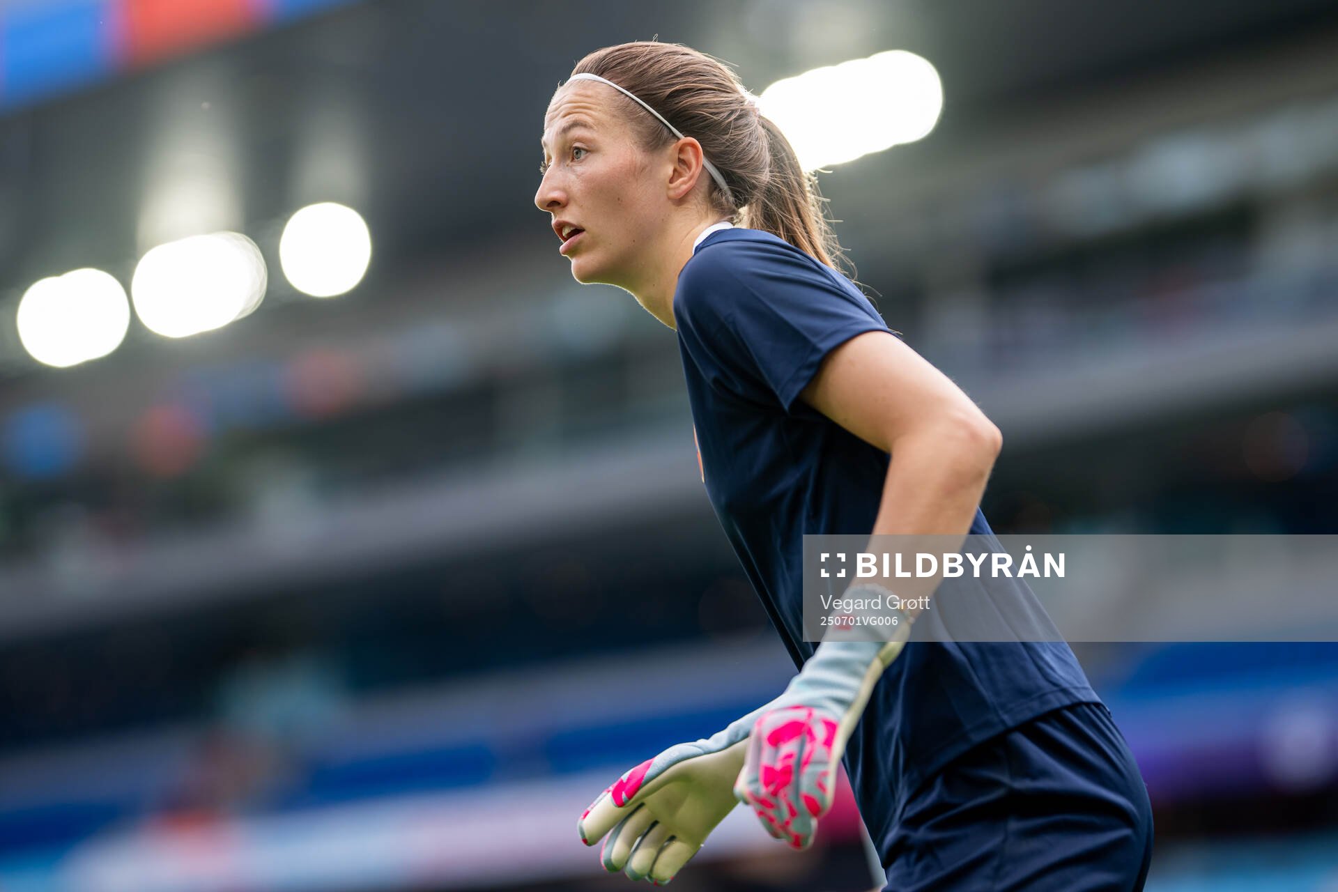 Goalkeeper Cecilie Fiskerstrand of the Norwegian women's