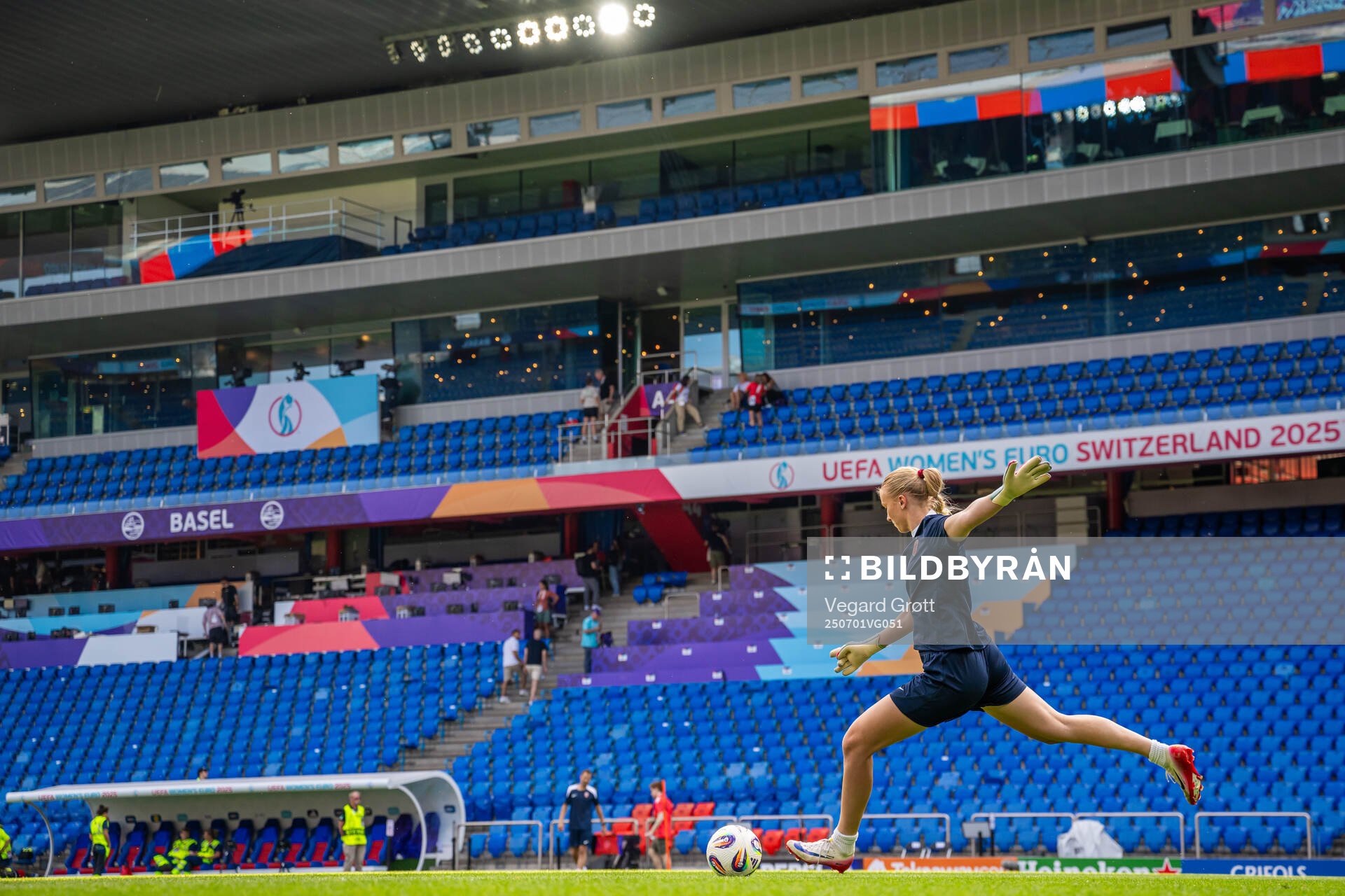 Goalkeeper Selma Panengstuen of the Norwegian women's