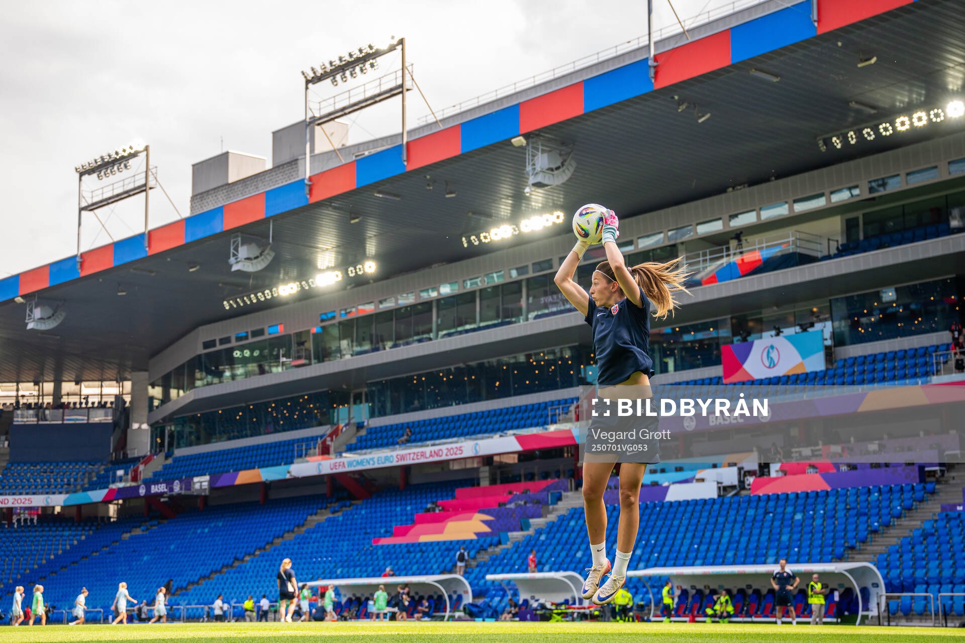 Goalkeeper Cecilie Fiskerstrand of the Norwegian women's