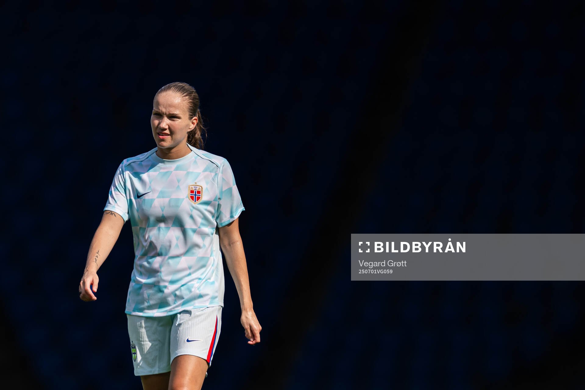 Guro Reiten of the Norwegian women's national football team