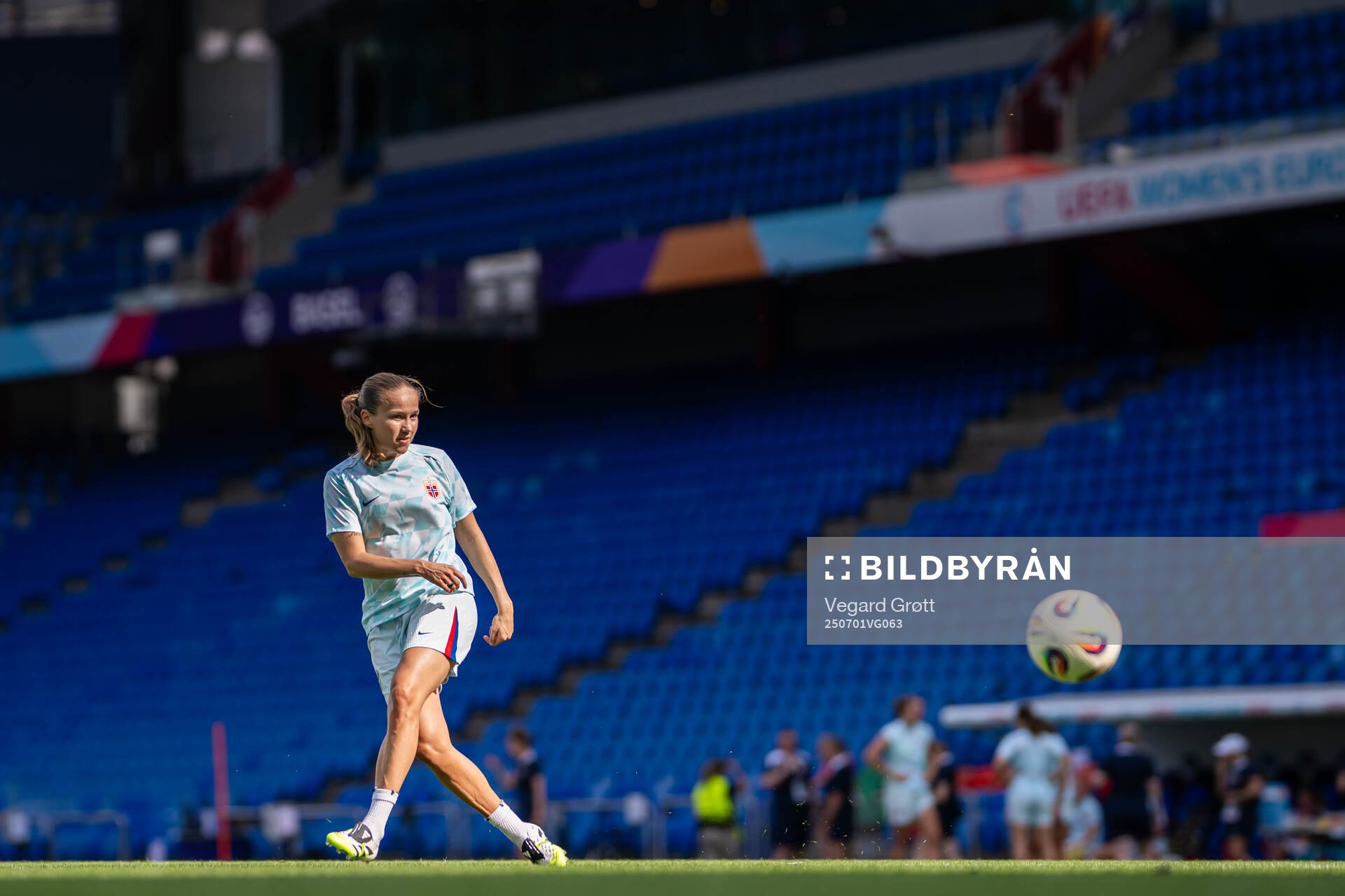 Guro Reiten of the Norwegian women's national football team