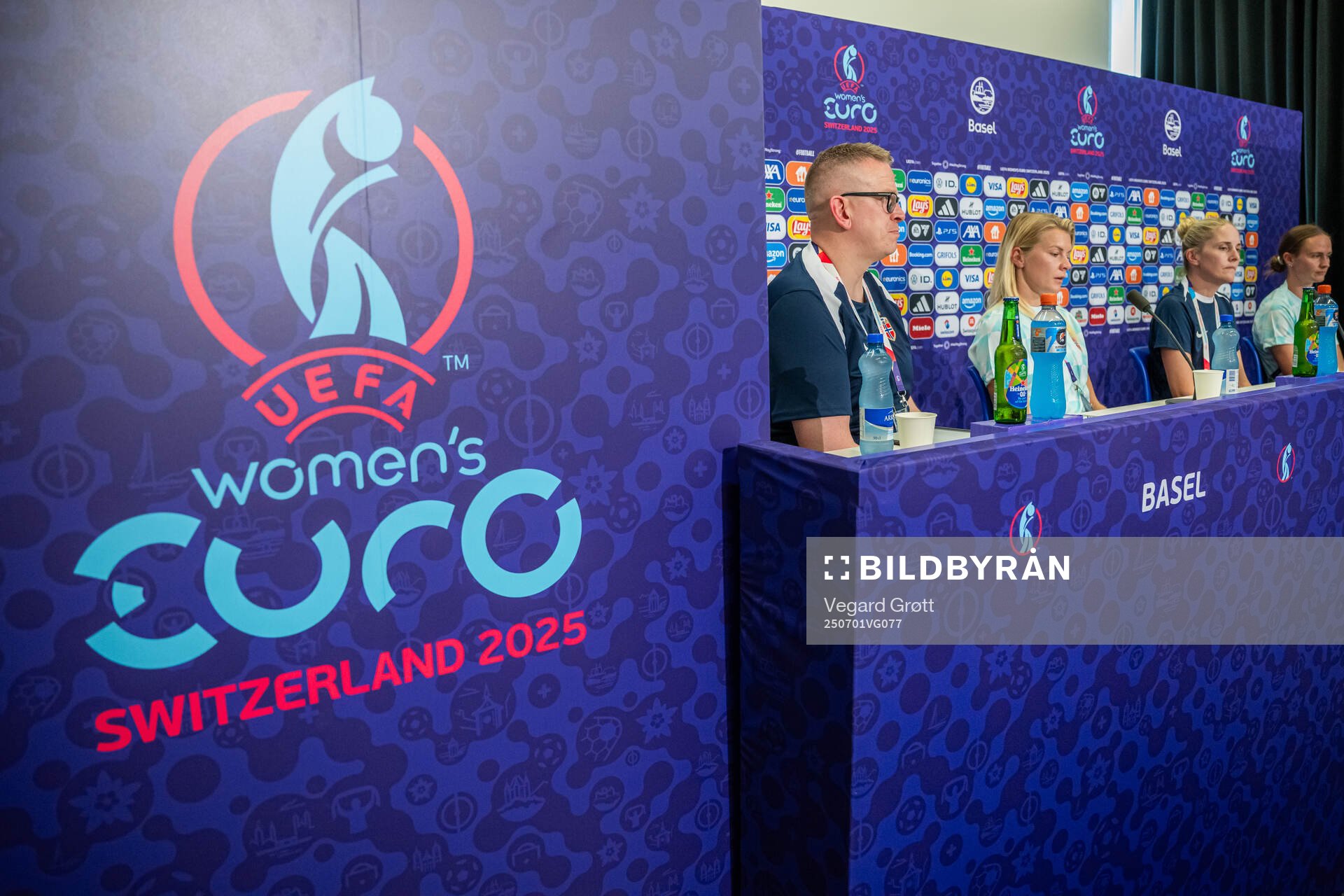 Media officer Henning Sverdrup of the Norwegian women's