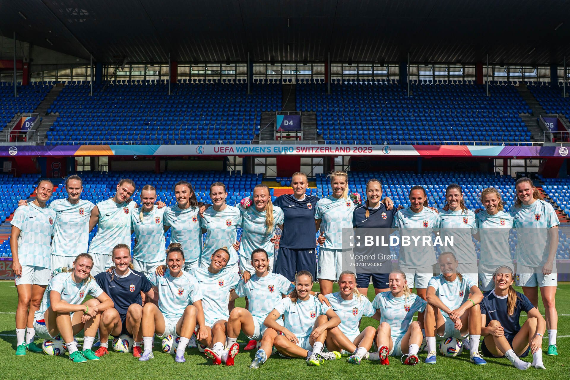 Players of the Norwegian women's national football team