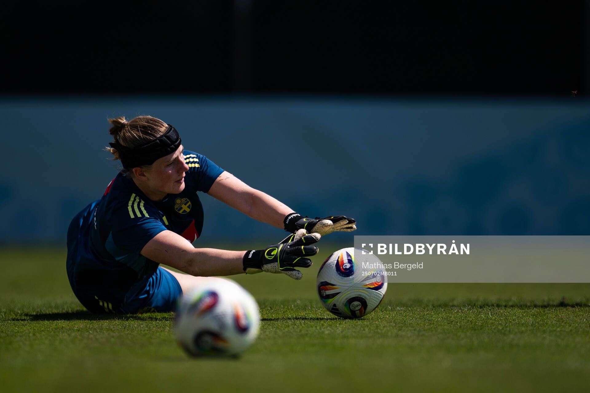 Goalkeeper Tove Enblom of the Swedish women's national