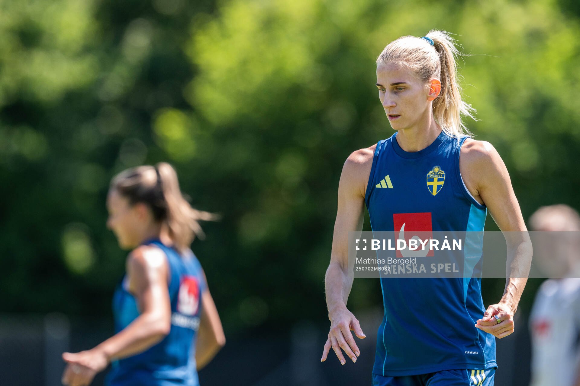 Sofia Jakobsson of the Swedish women's national football