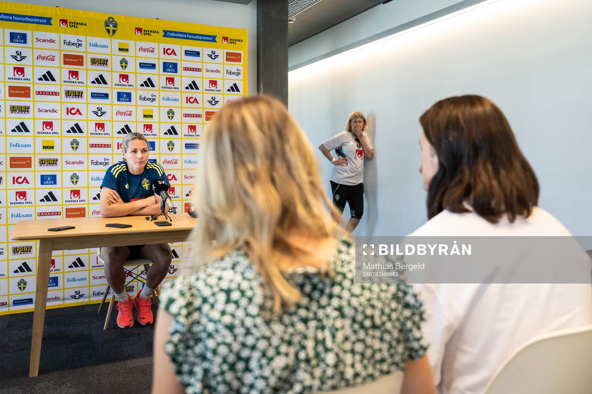 Goalkeeper Jennifer Falk of the Swedish women's national