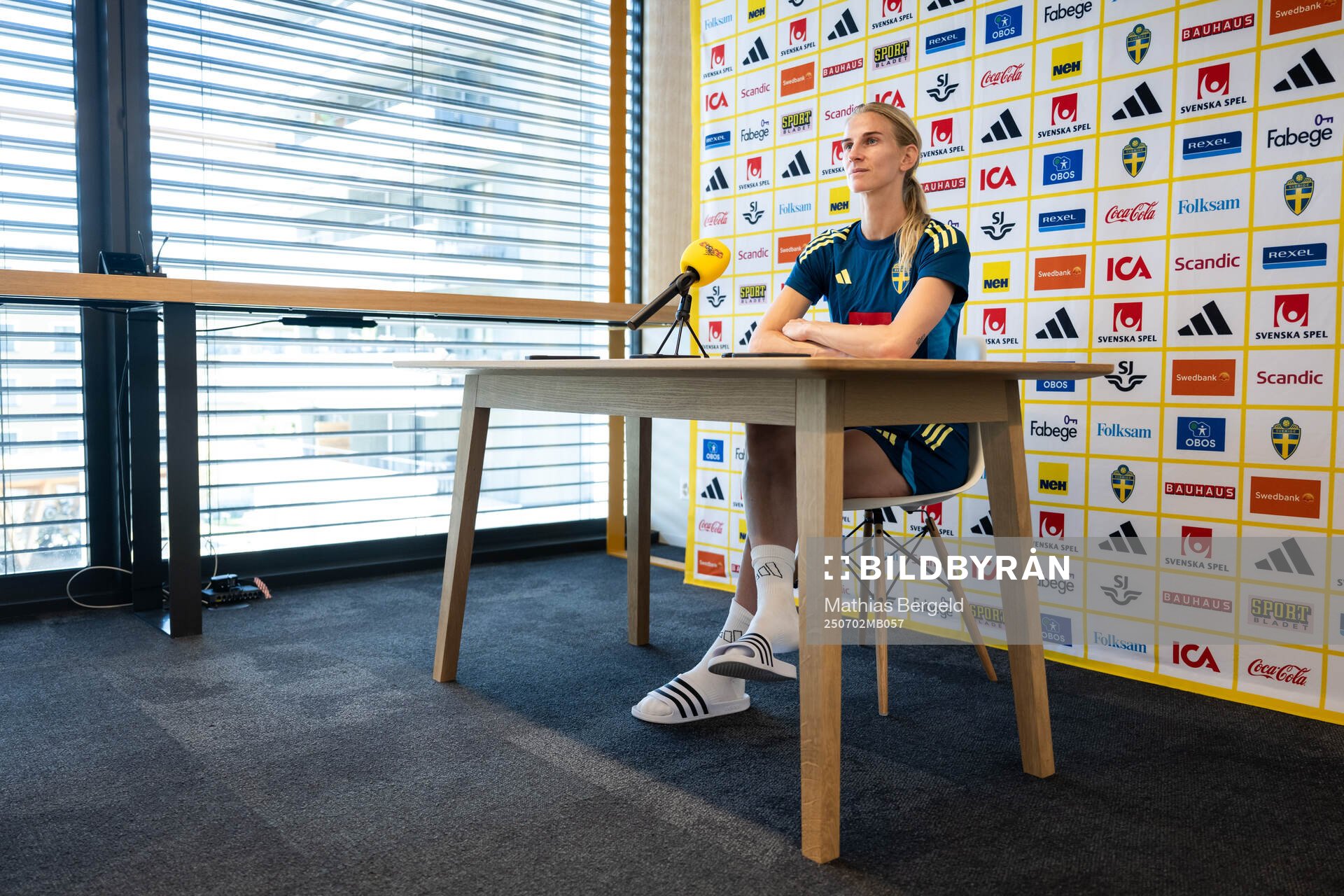 Sofia Jakobsson of the Swedish women's national football
