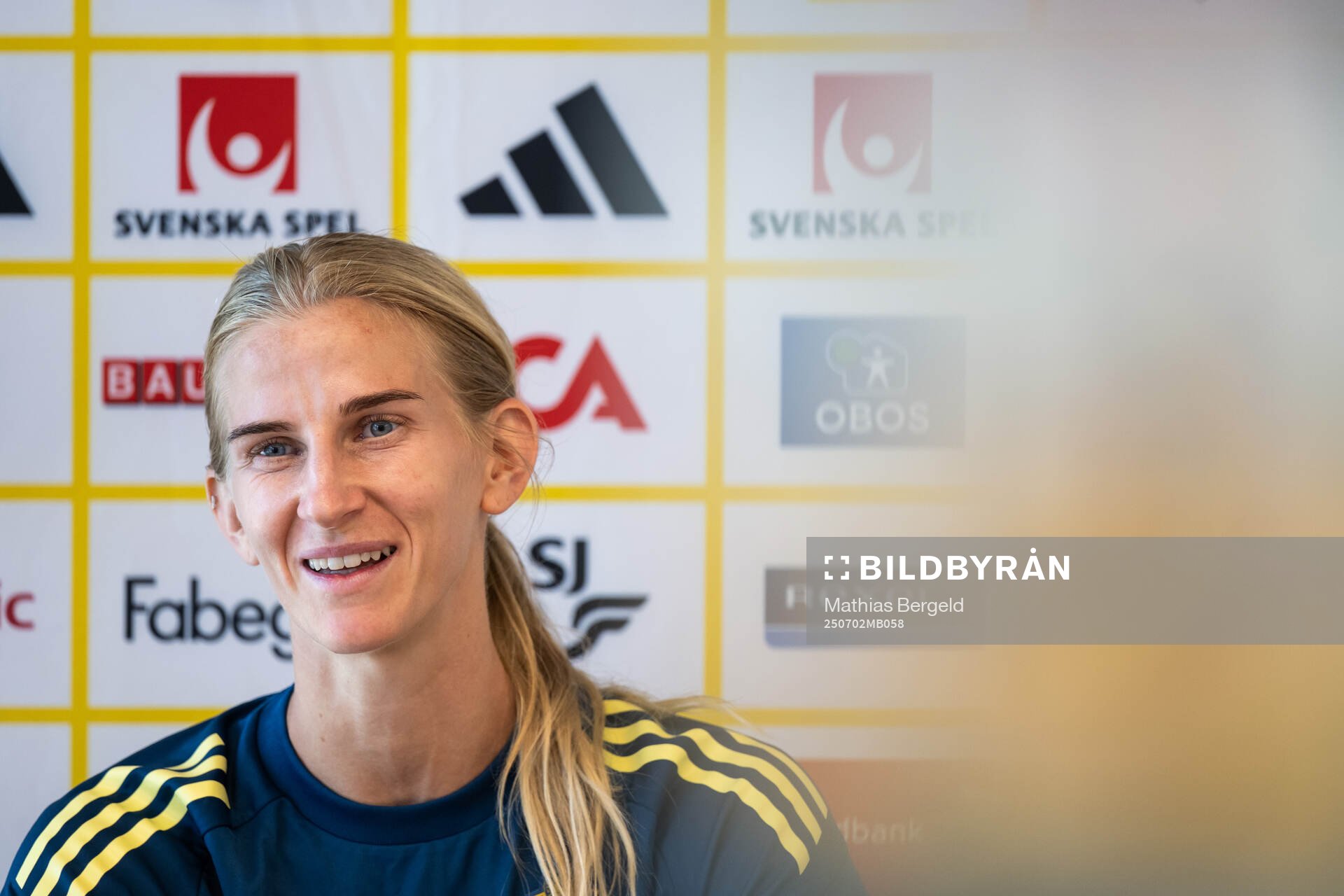 Sofia Jakobsson of the Swedish women's national football