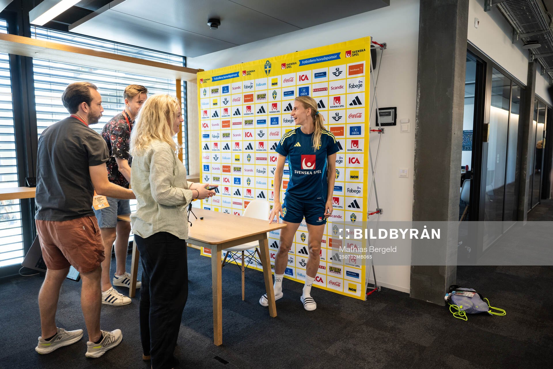 Sofia Jakobsson of the Swedish women's national football