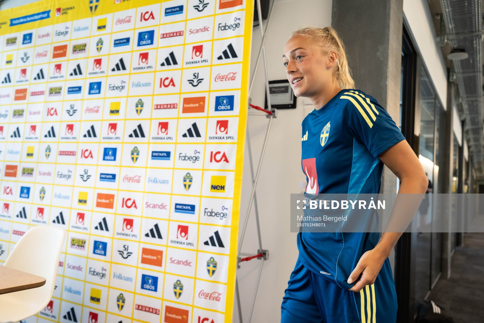 Hanna Bennison of the Swedish women's national football