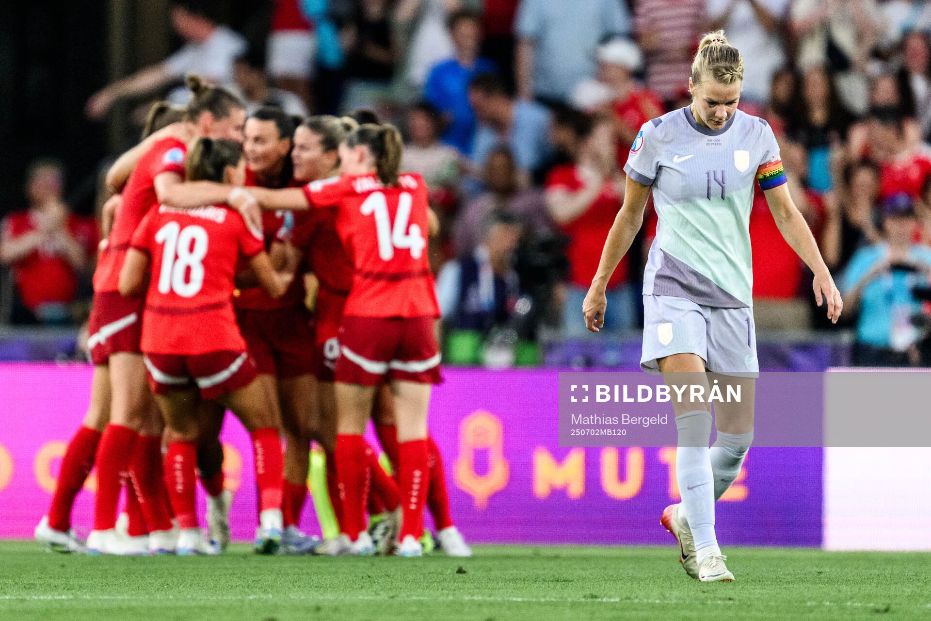 Ada Hegerberg of Norway looks dejected