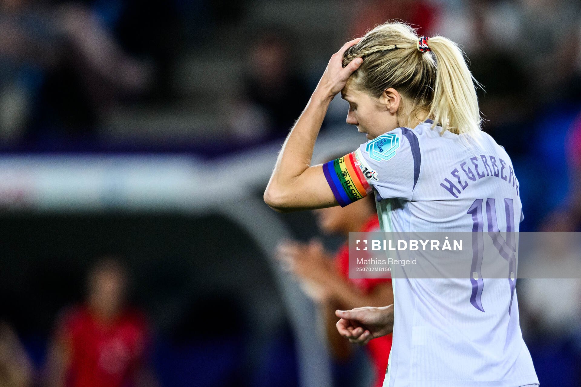 Ada Hegerberg of Norway looks dejected